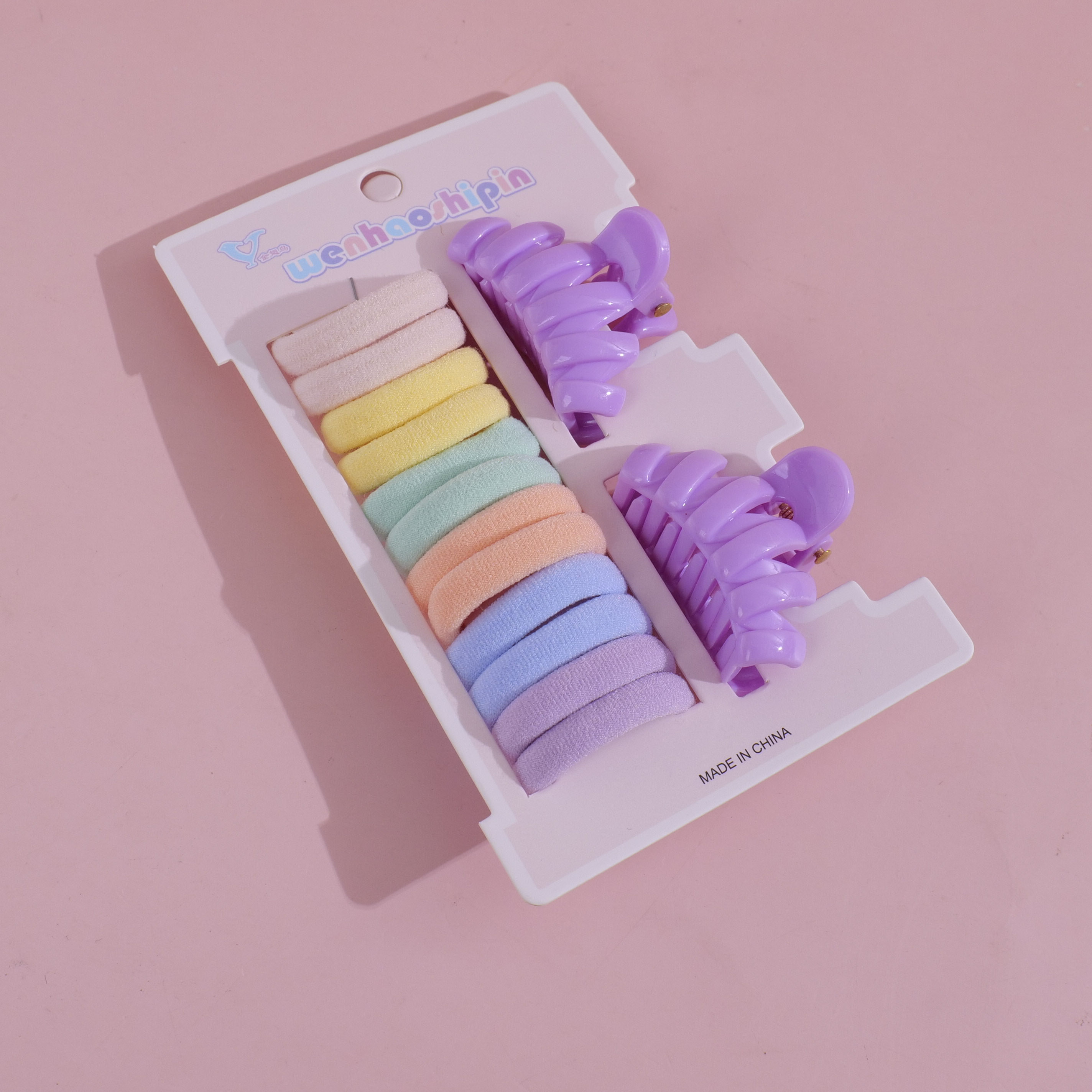 Claw Clip and Hair Tie Accessory Set – 2