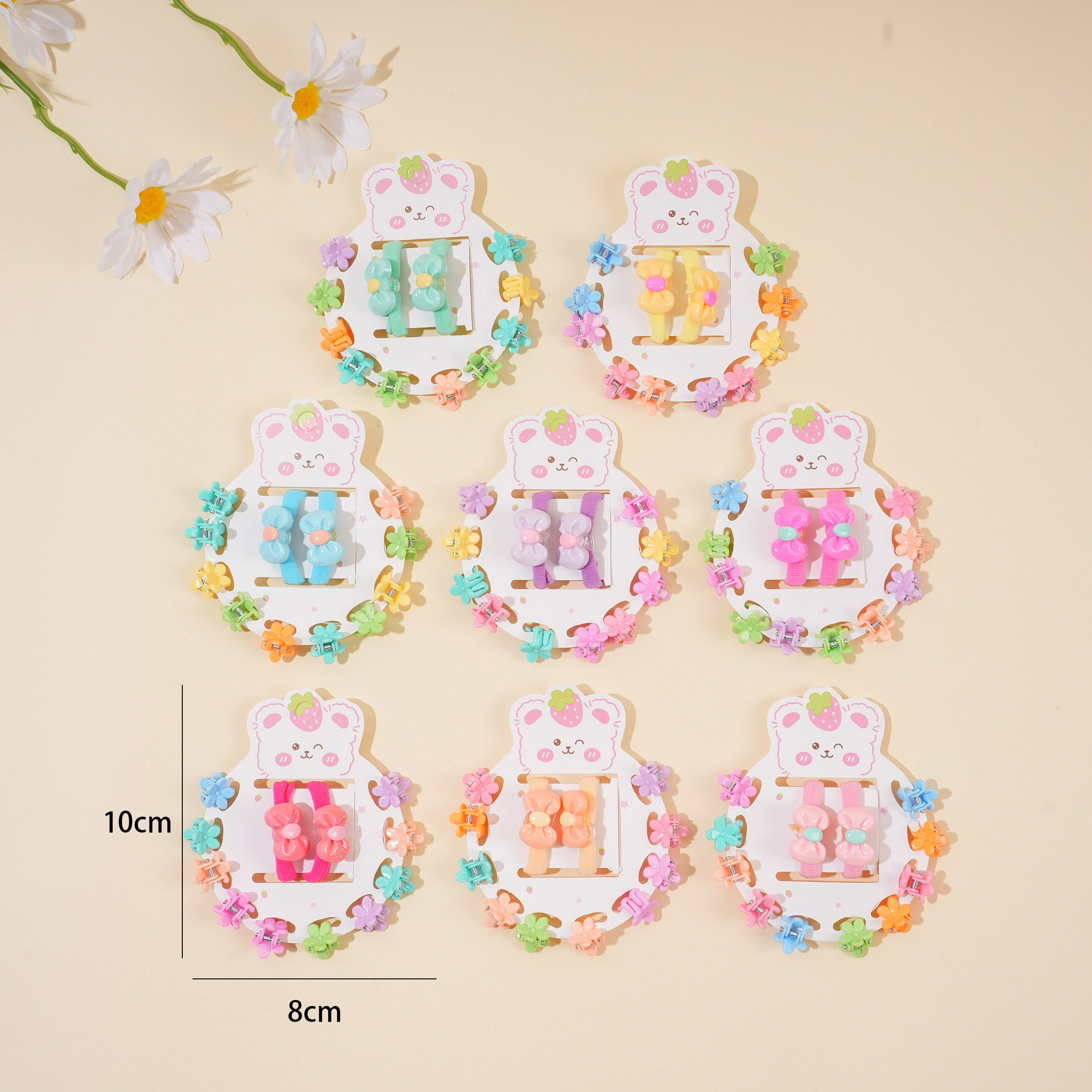 Butterfly Hair Tie + Claw Clip Set