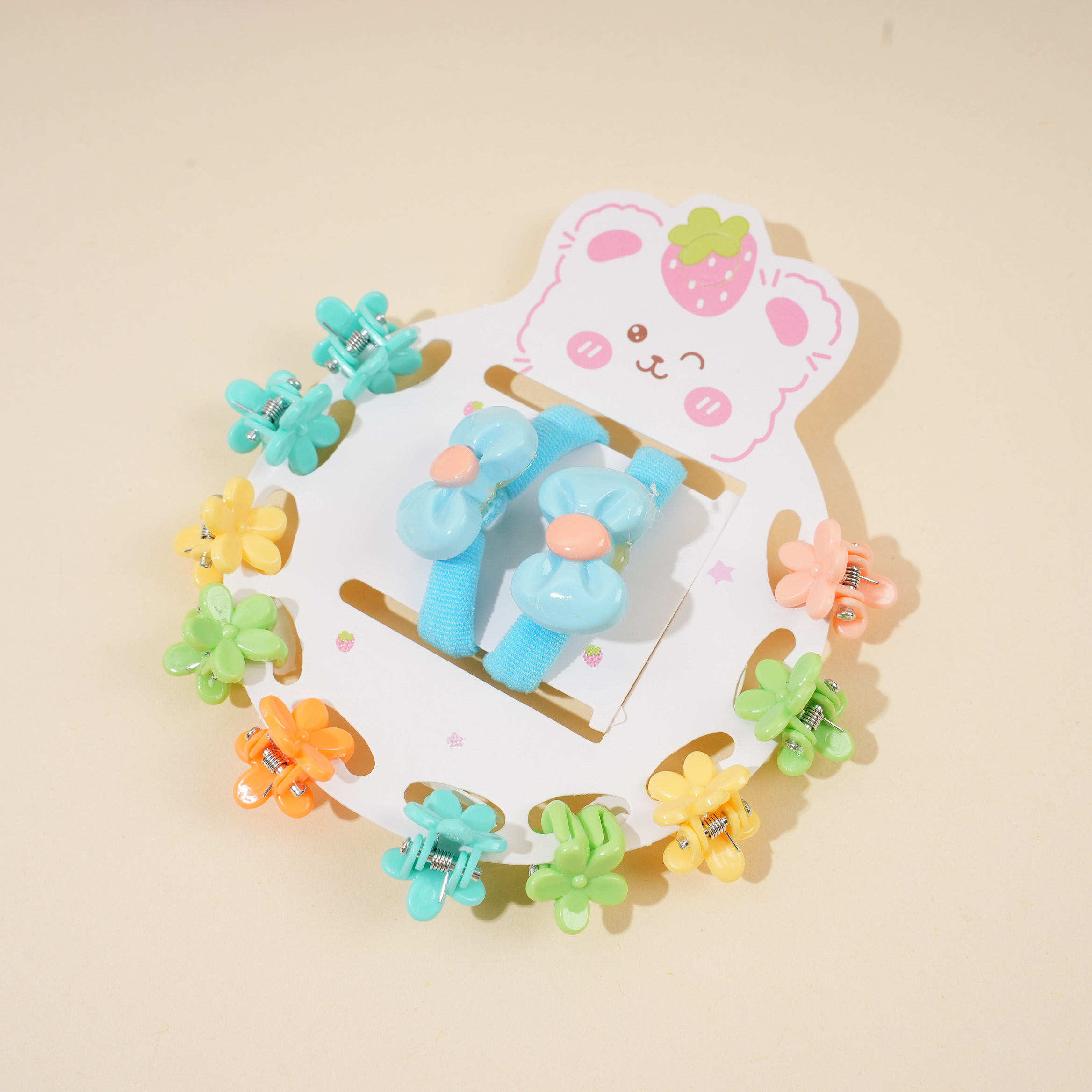 Butterfly Hair Tie + Claw Clip Set