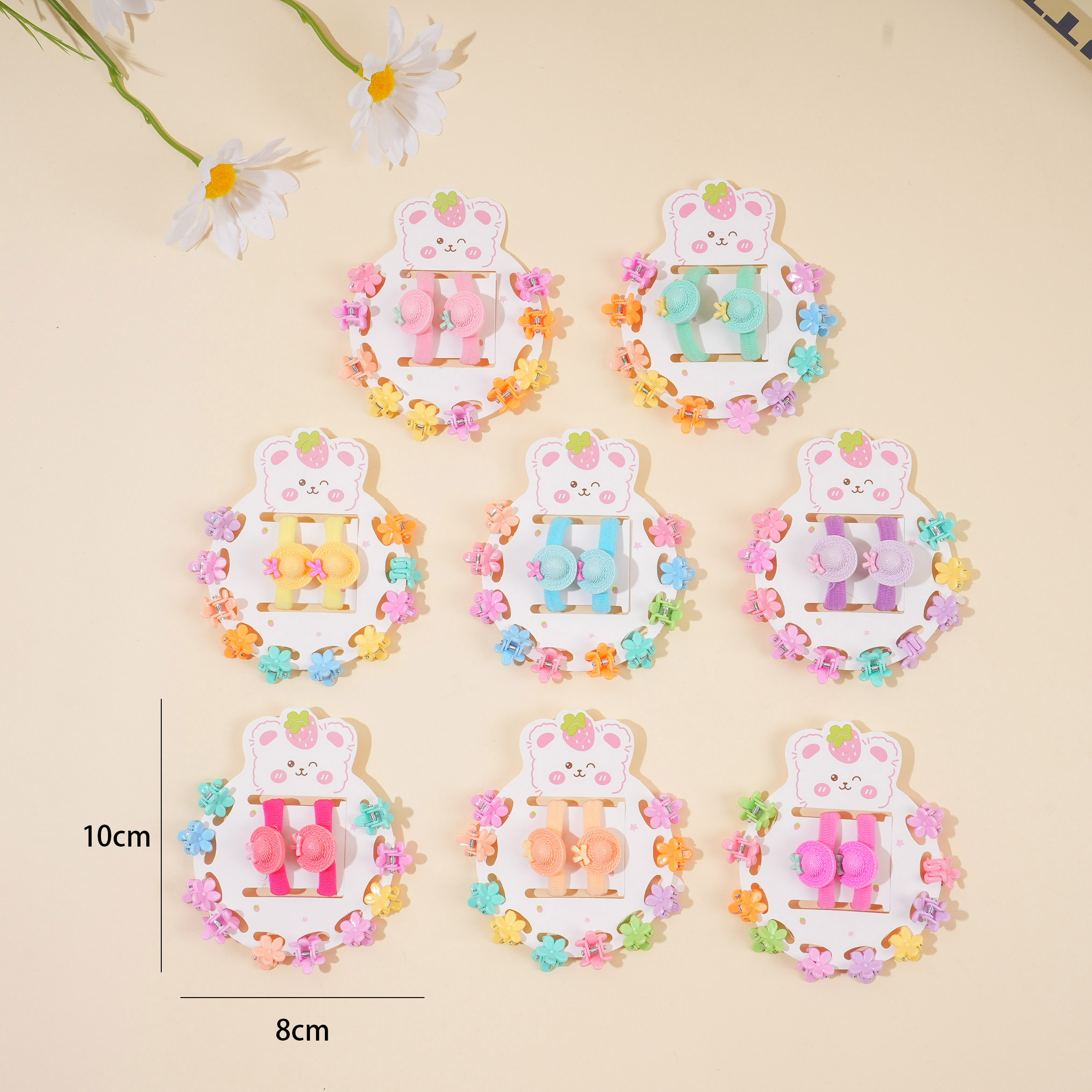 Hat Hair Tie + Claw Clip Set