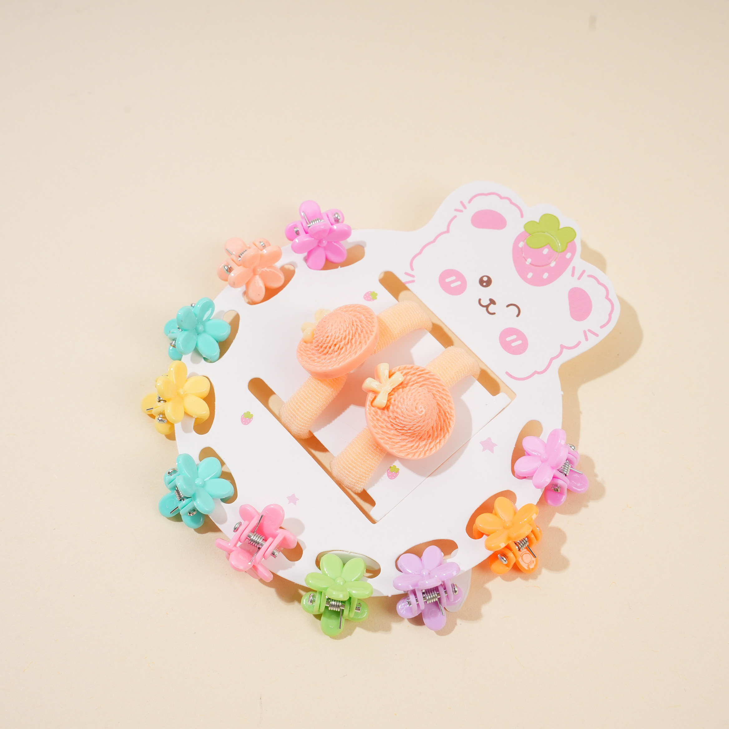 Hat Hair Tie + Claw Clip Set