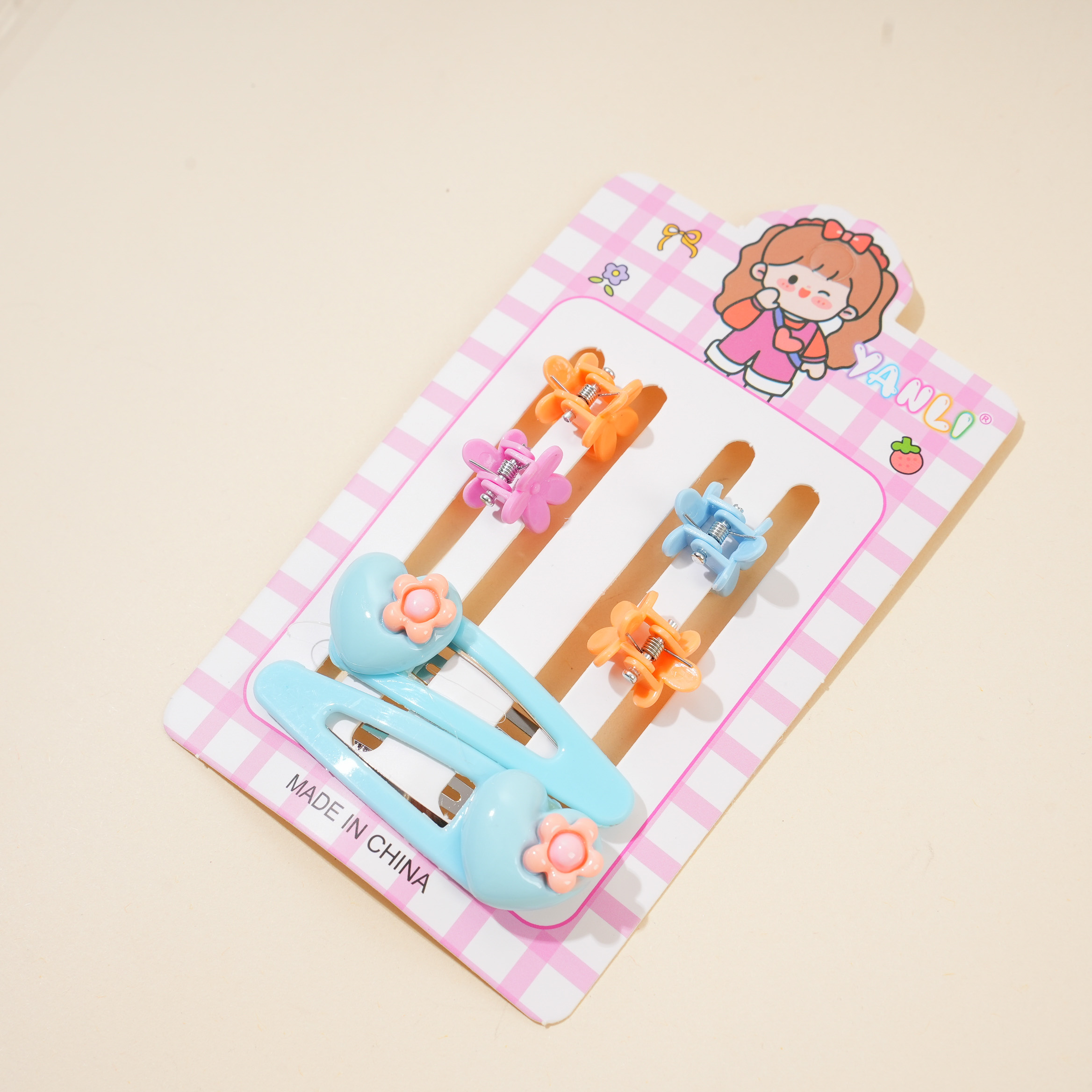 Heart BB Clip + Claw Clip Set