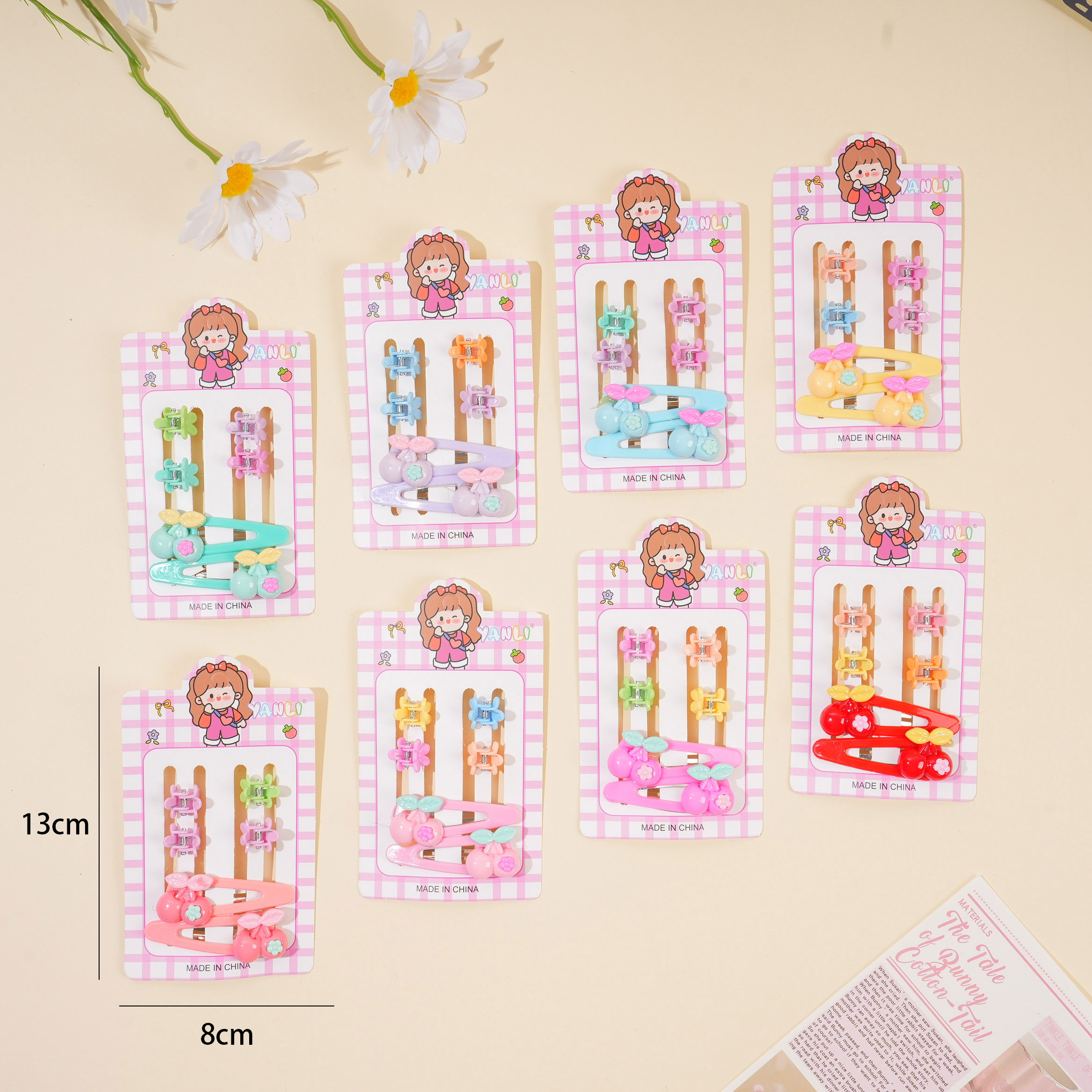 Cherry BB Clip + Claw Clip Set