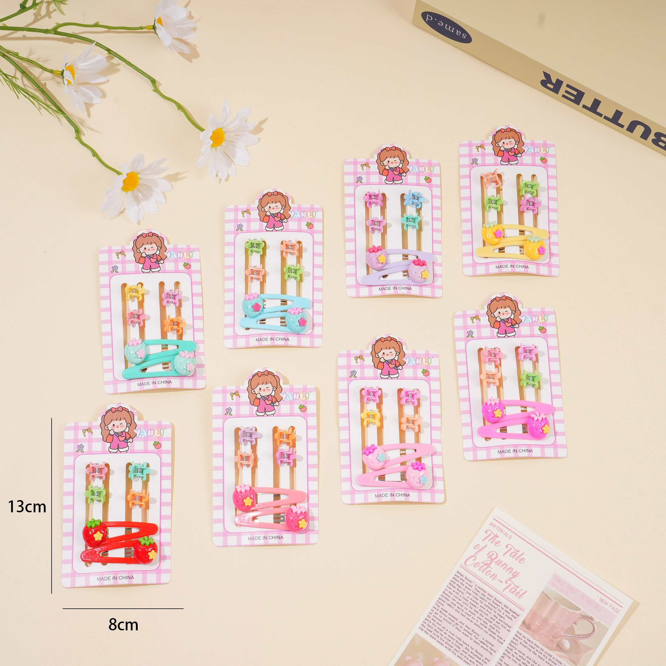 Pineapple BB Clip + Claw Clip Set