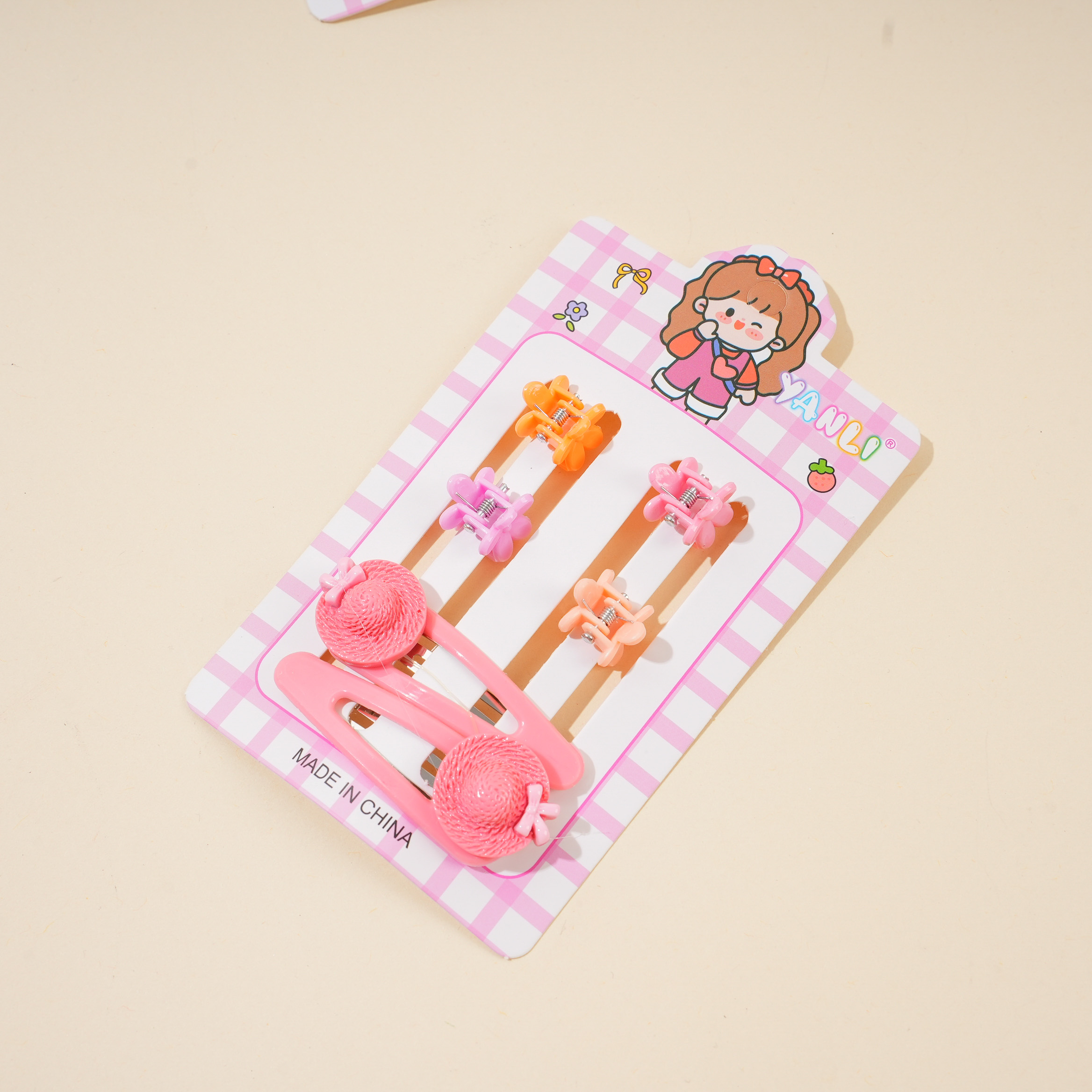 Straw Hat BB Clip + Claw Clip Set