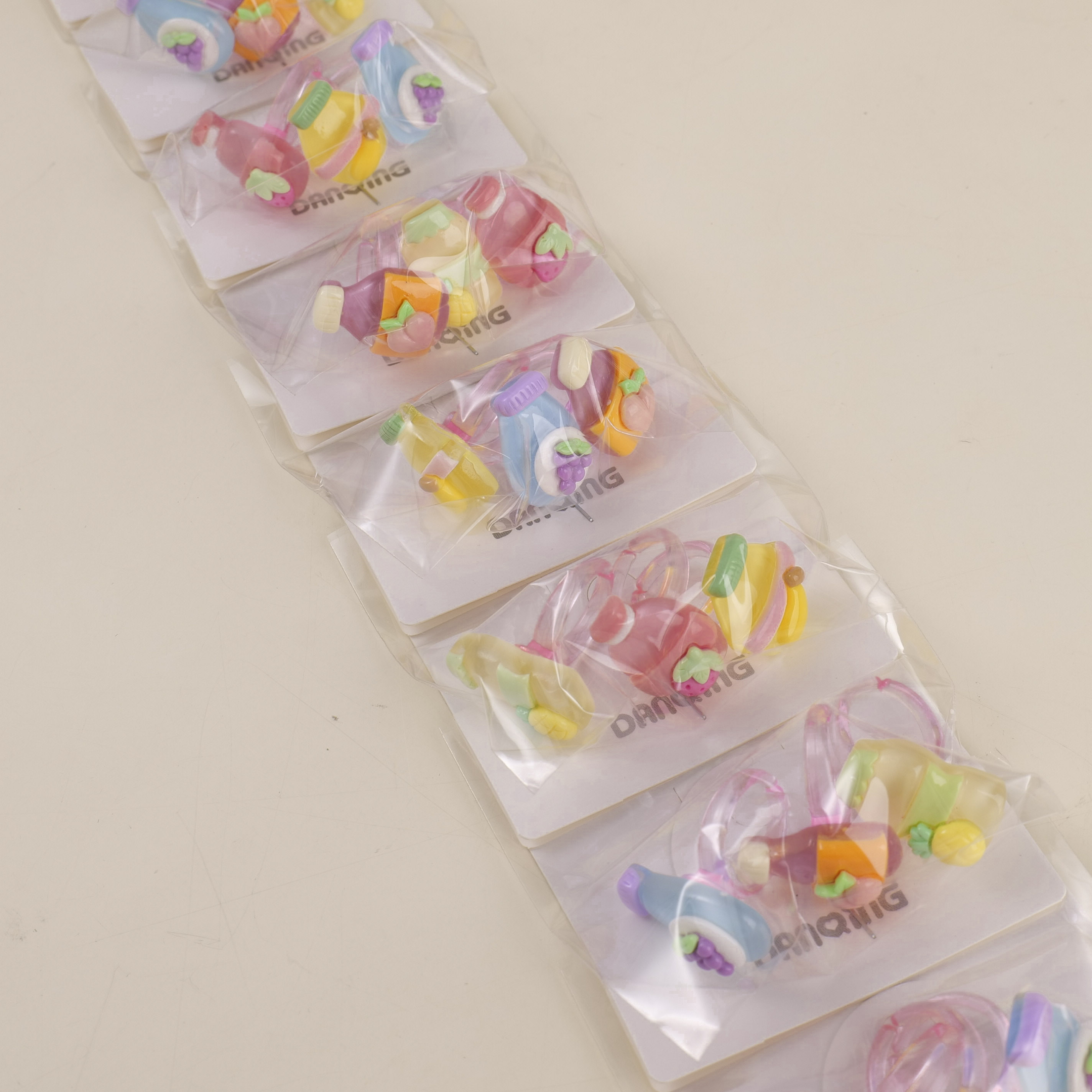 Cartoon Series Kids Rings 3pcs - 3