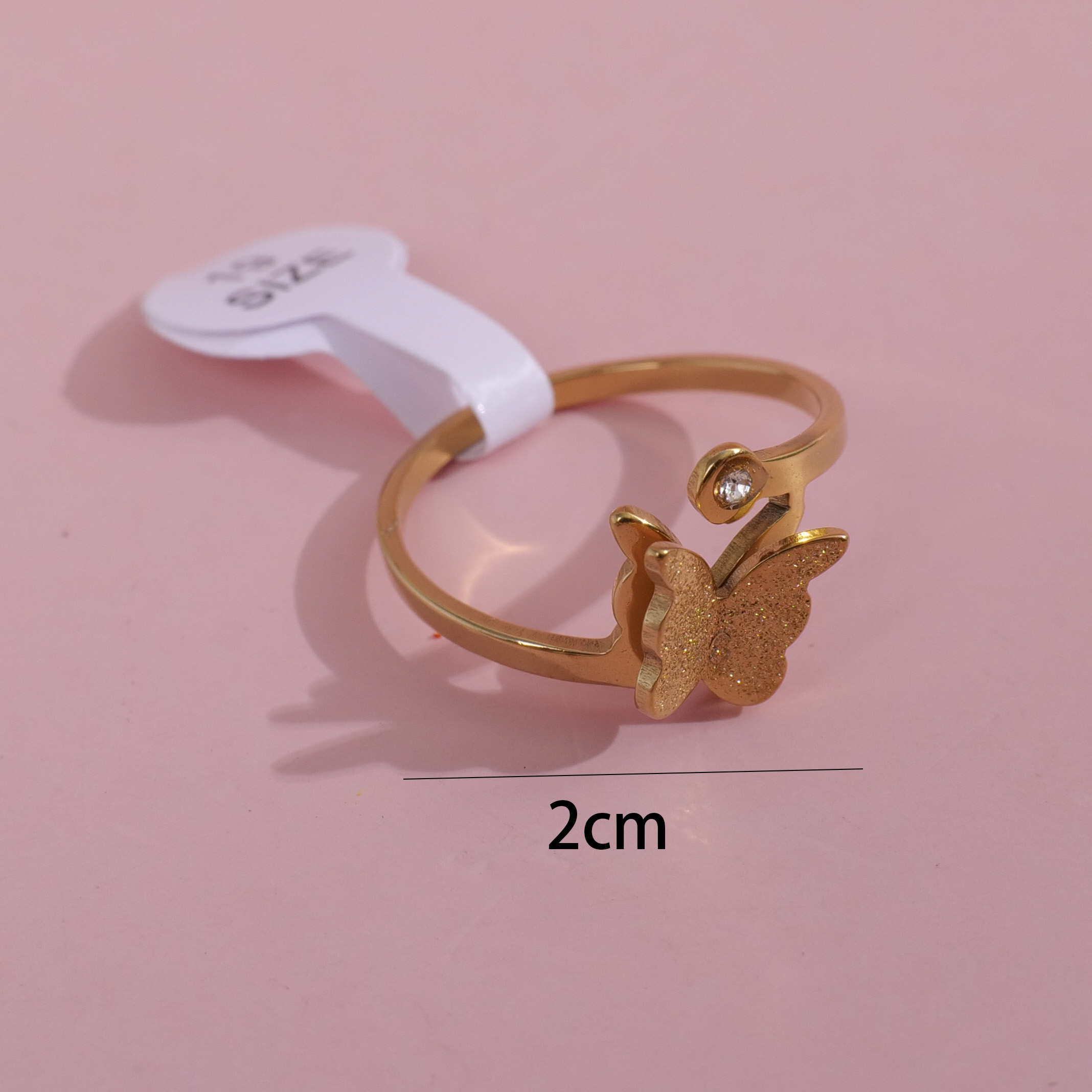 Gold Butterfly Fashion Ring