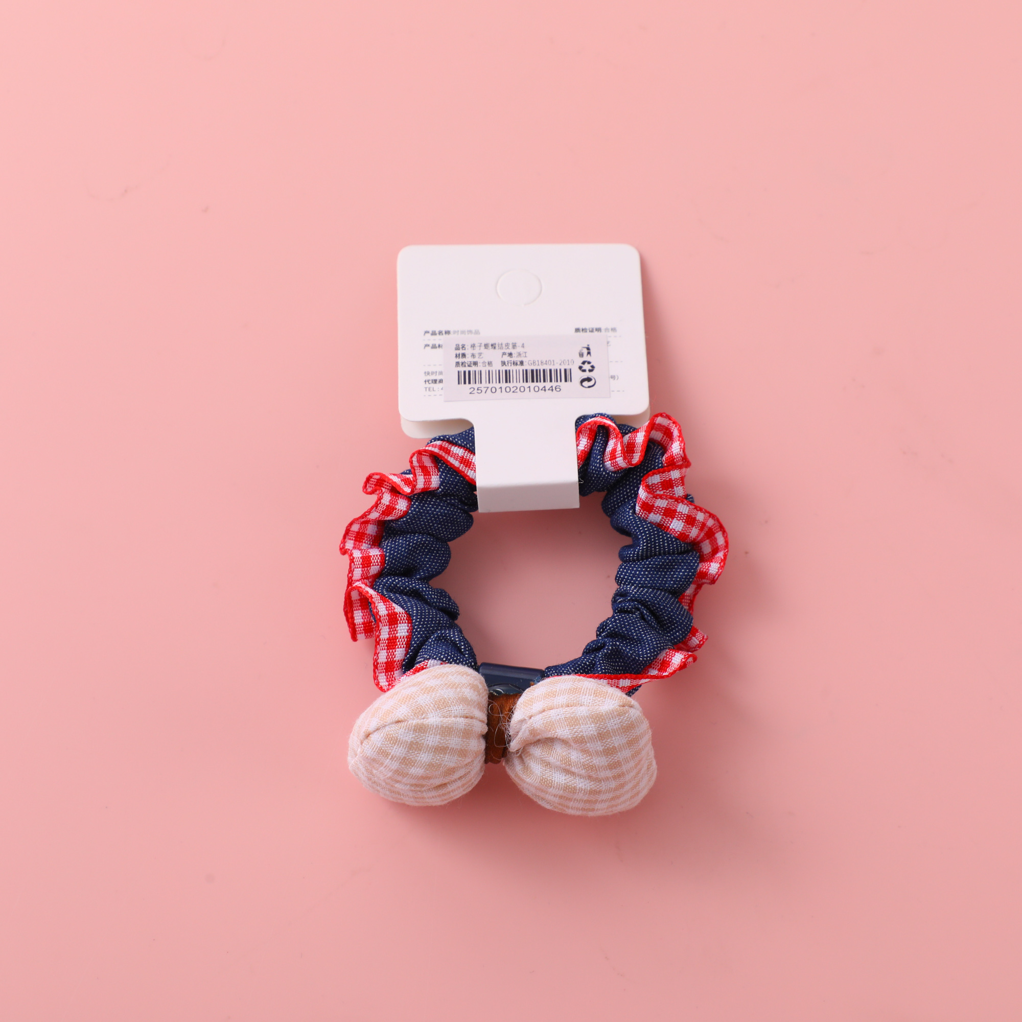 Plaid Bow Hair Ties -4