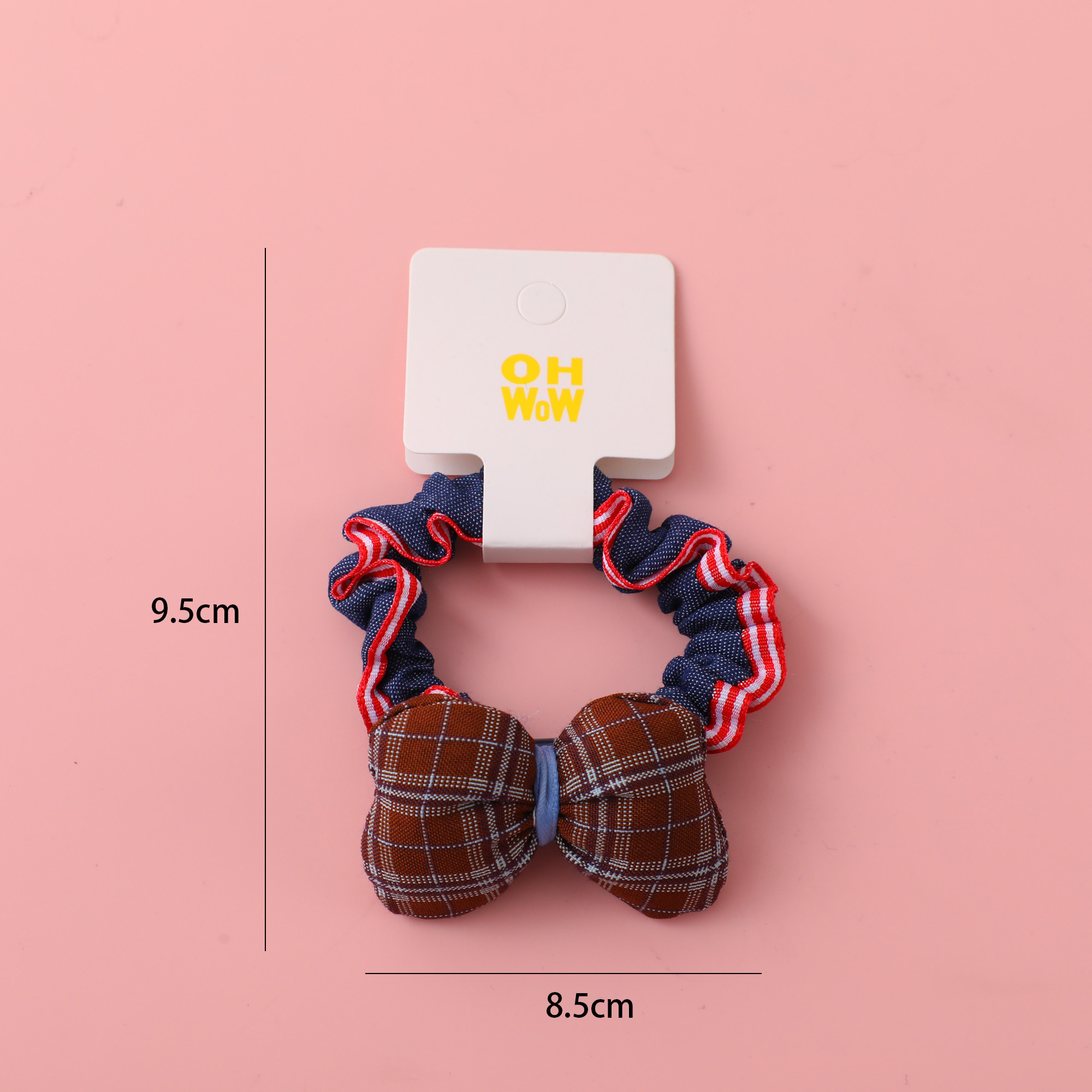 Plaid Bow Hair Ties -5