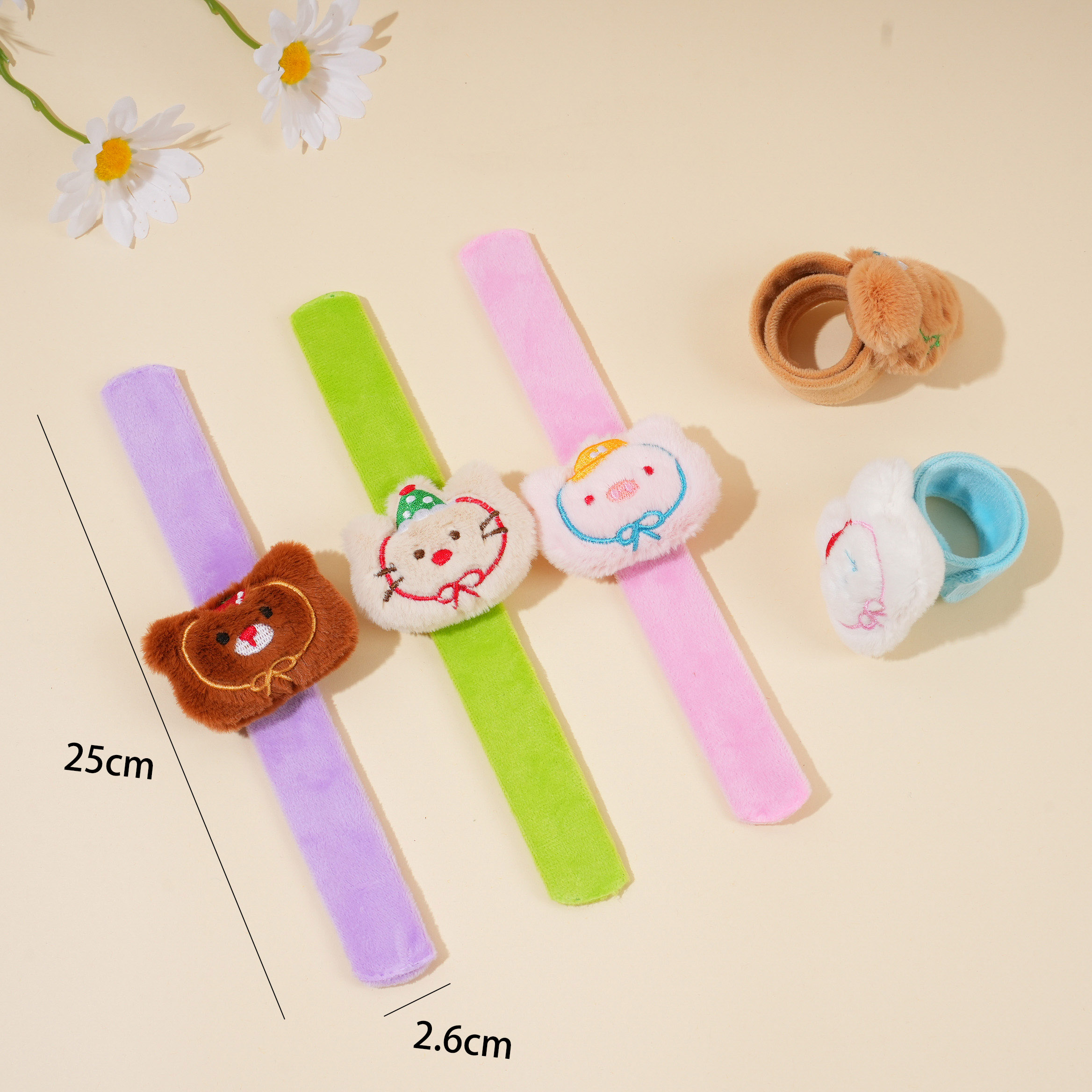 Embroidered Animal Series Slap Bracelet