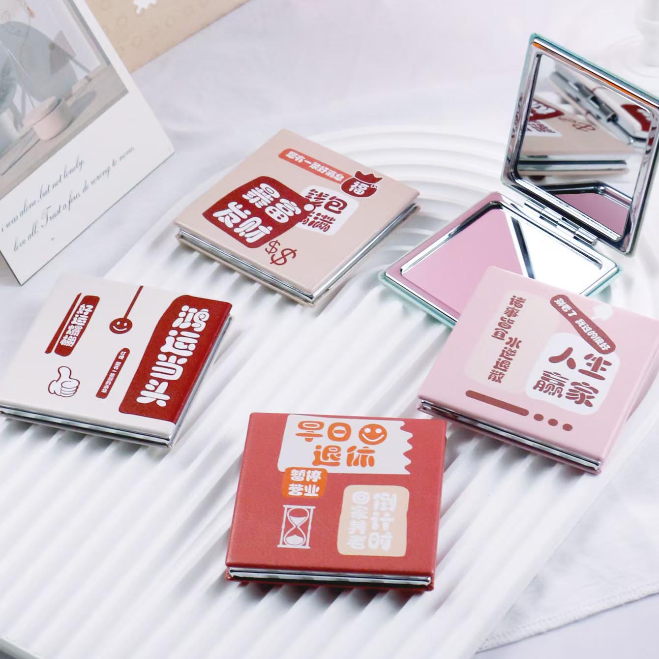 Catchword Square Fashion Mirror