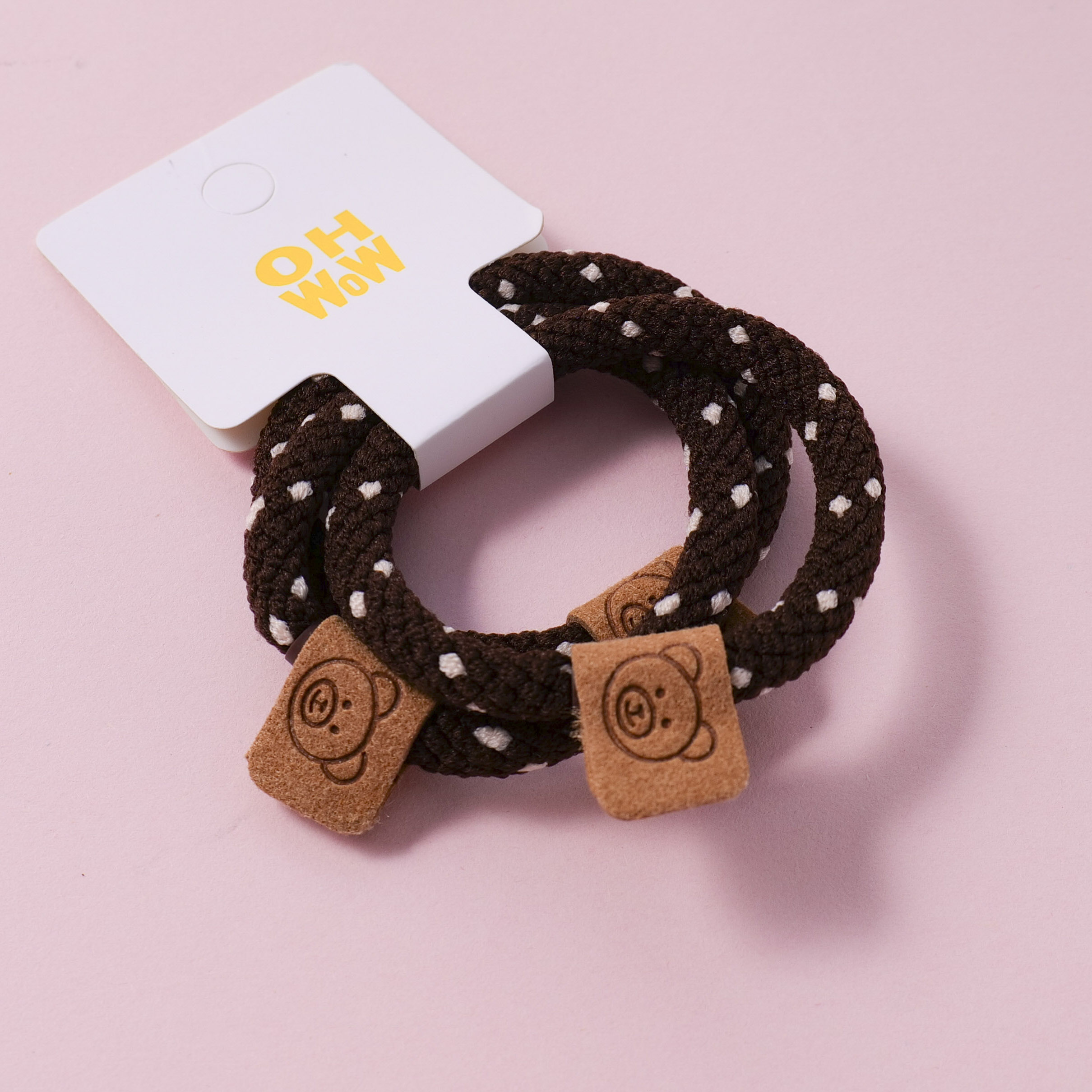 Polka Dot Basic Hair Ties 3pcs