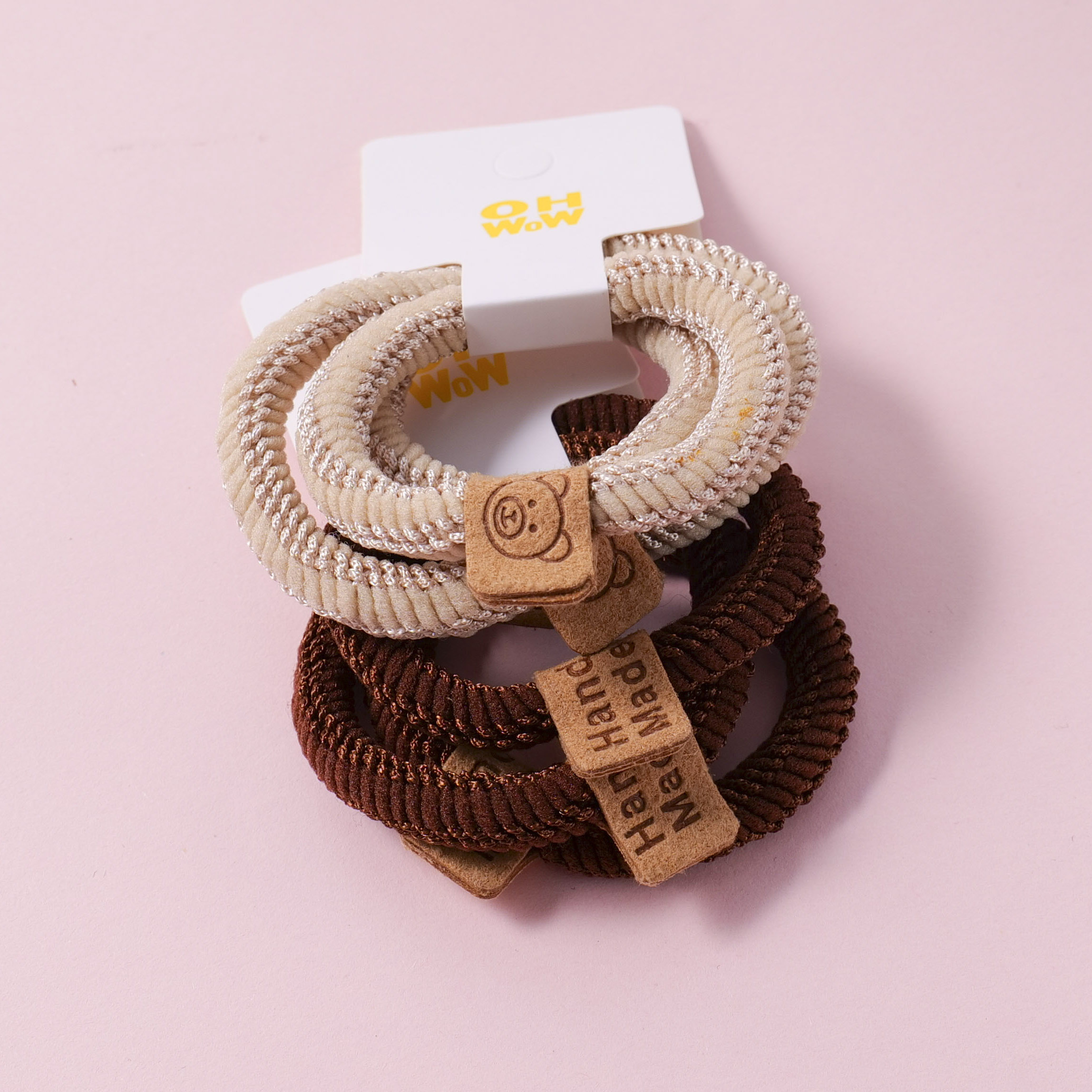 Spiral Pattern Hair Ties 3pcs
