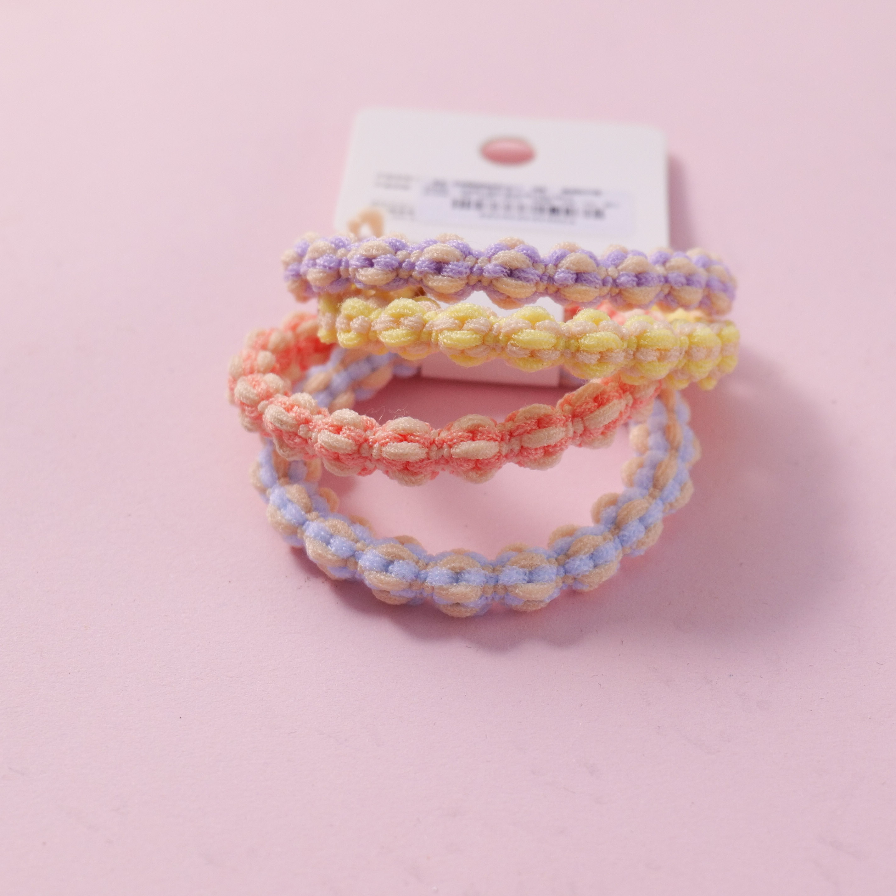 Colorful Spiral Basic Hair Ties 4pcs-2