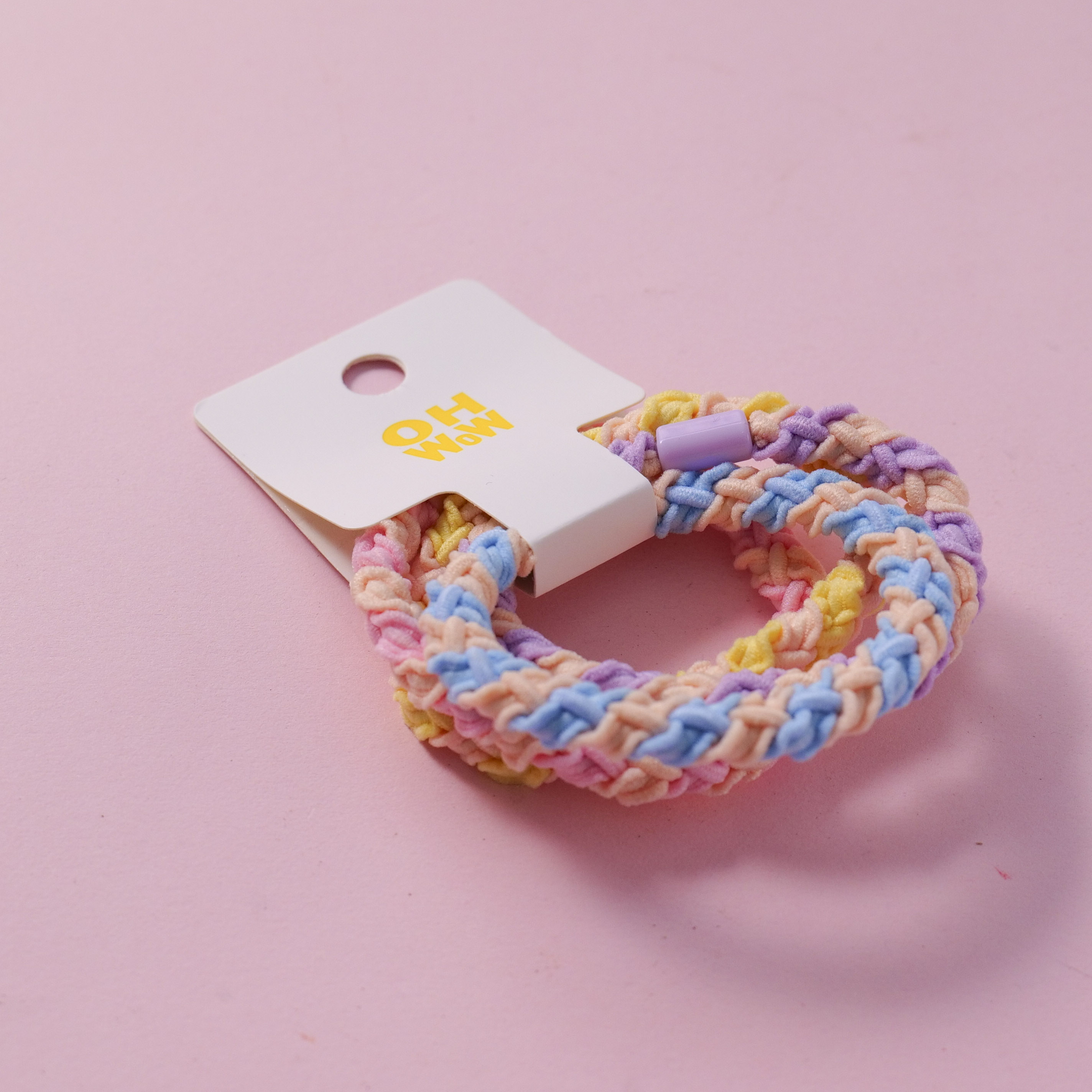 Colorful Spiral Basic Hair Ties 4pcs-3