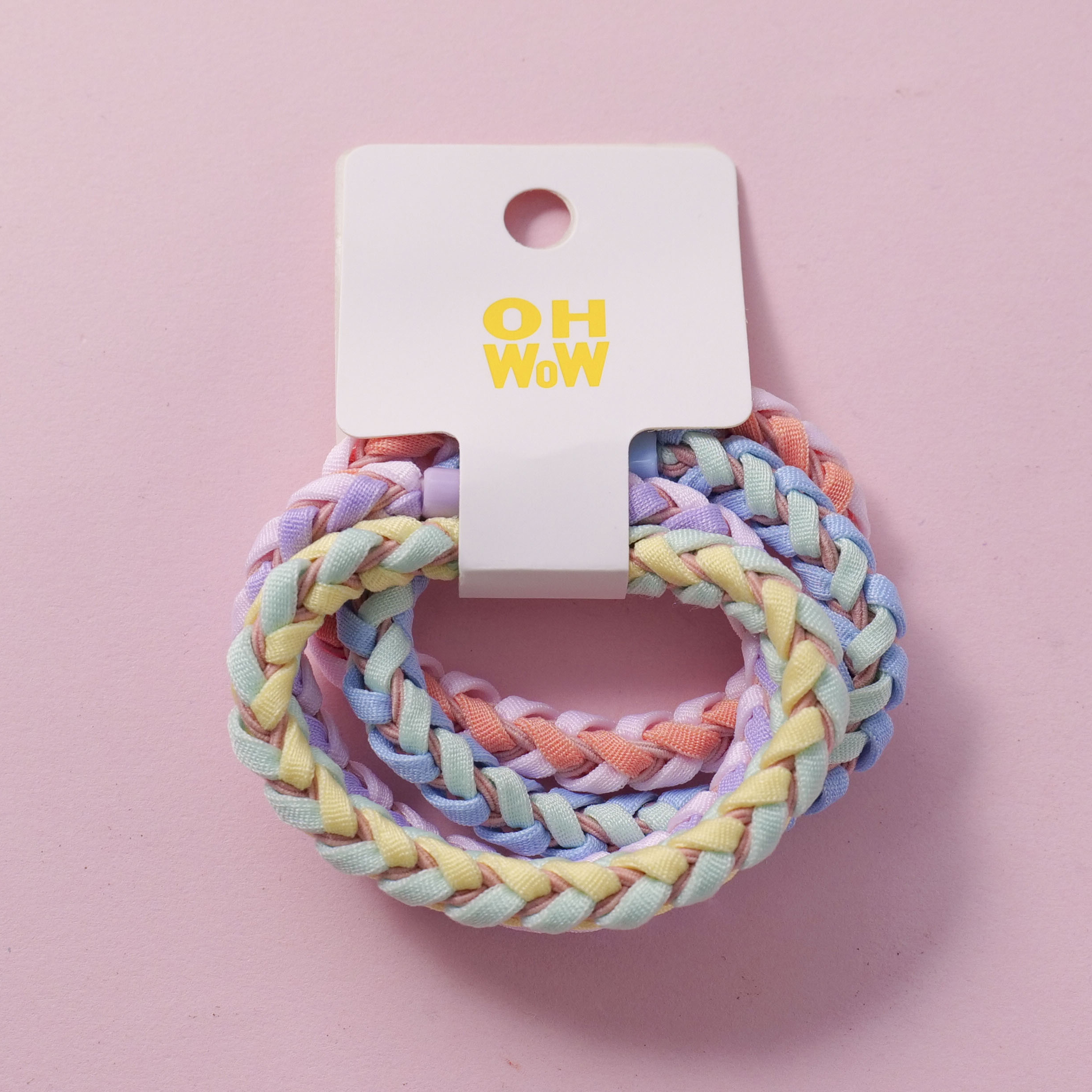 Colorful Spiral Basic Hair Ties 4pcs-4