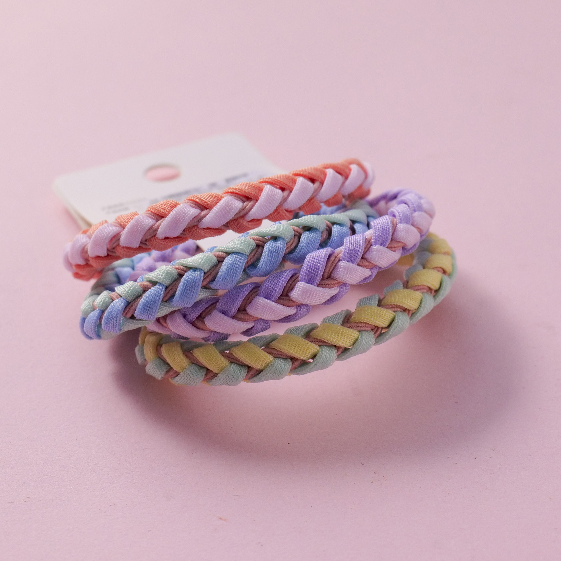 Colorful Spiral Basic Hair Ties 4pcs-4