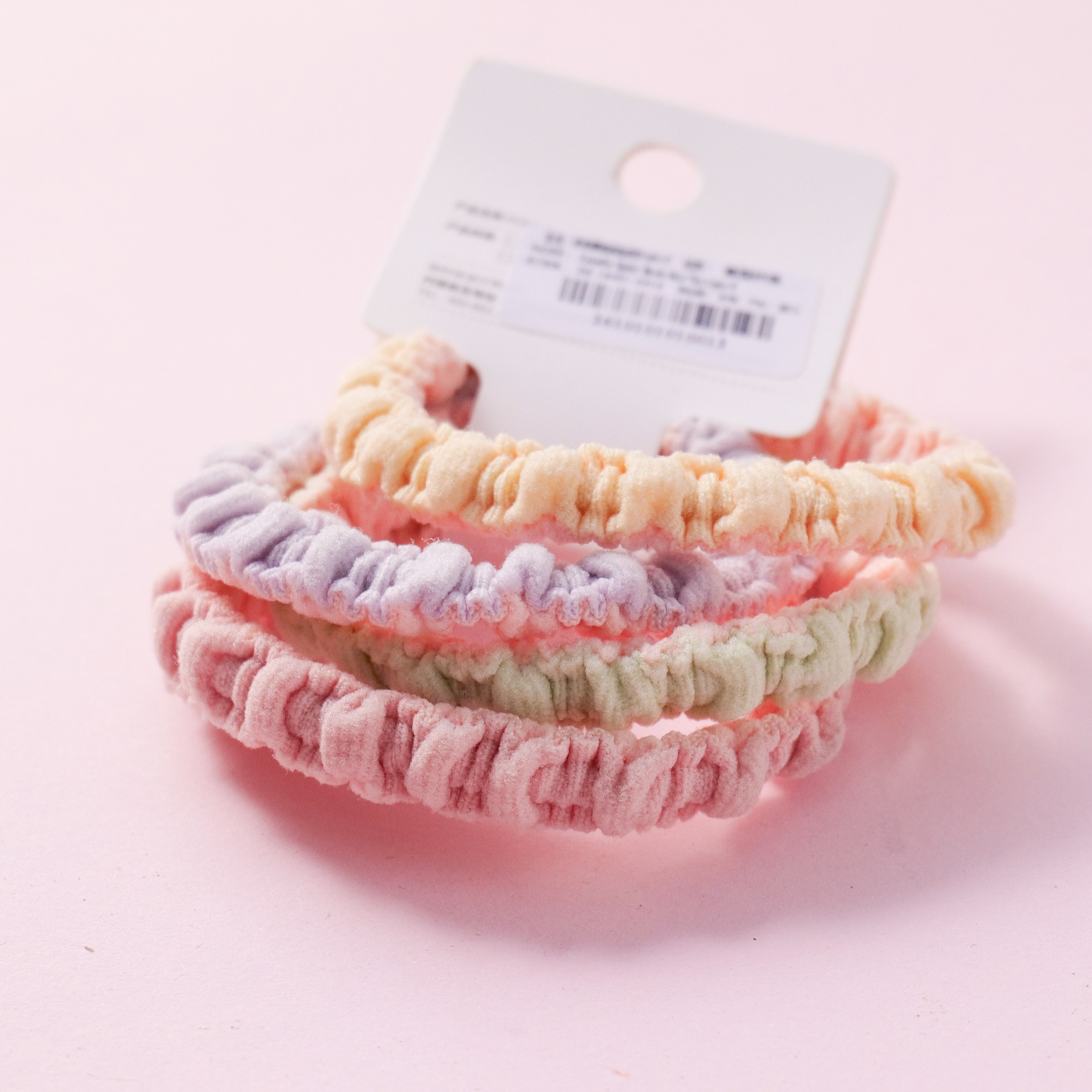 Colorful Spiral Basic Hair Ties 4pcs-5