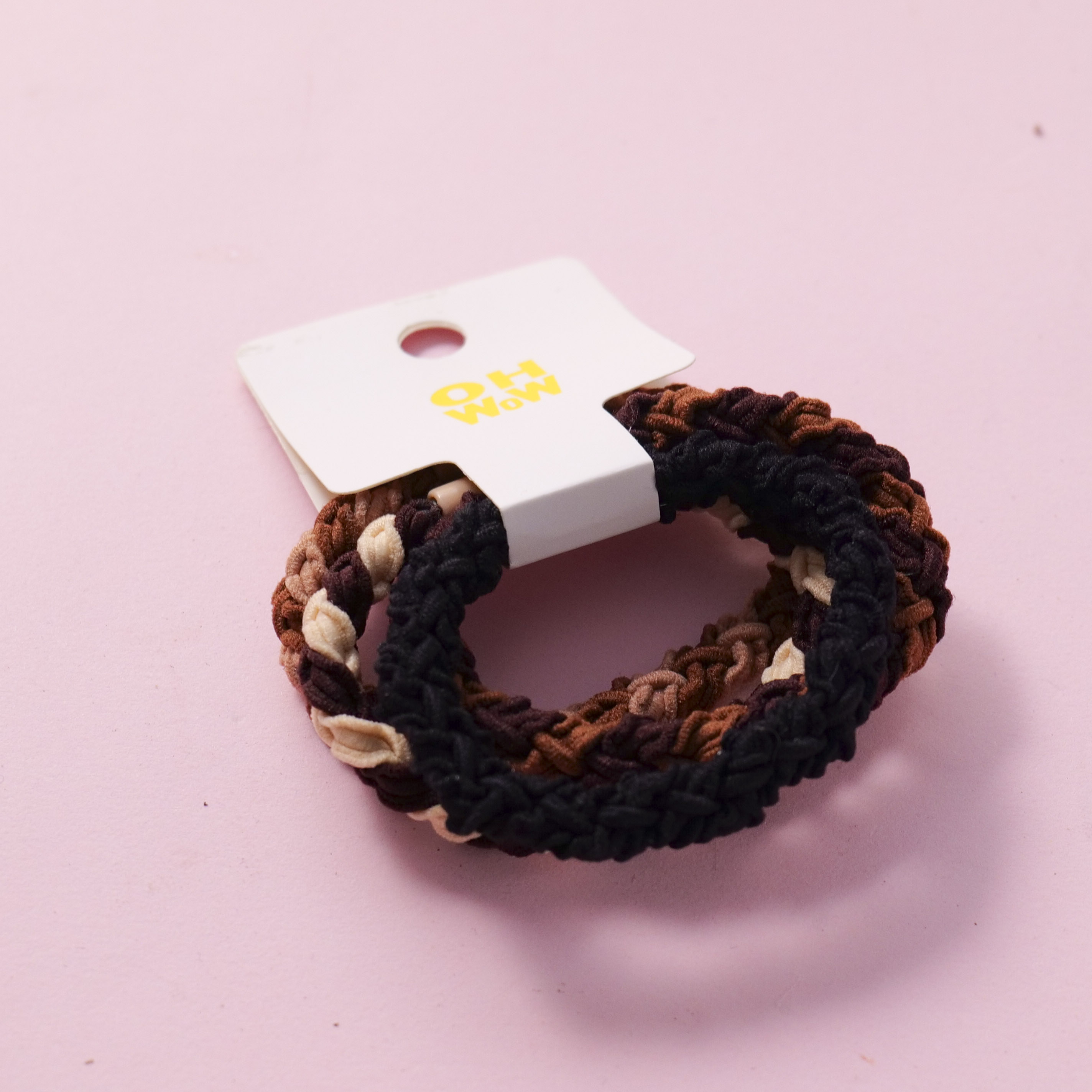 Thick Weave Hair Ties 4pcs-1