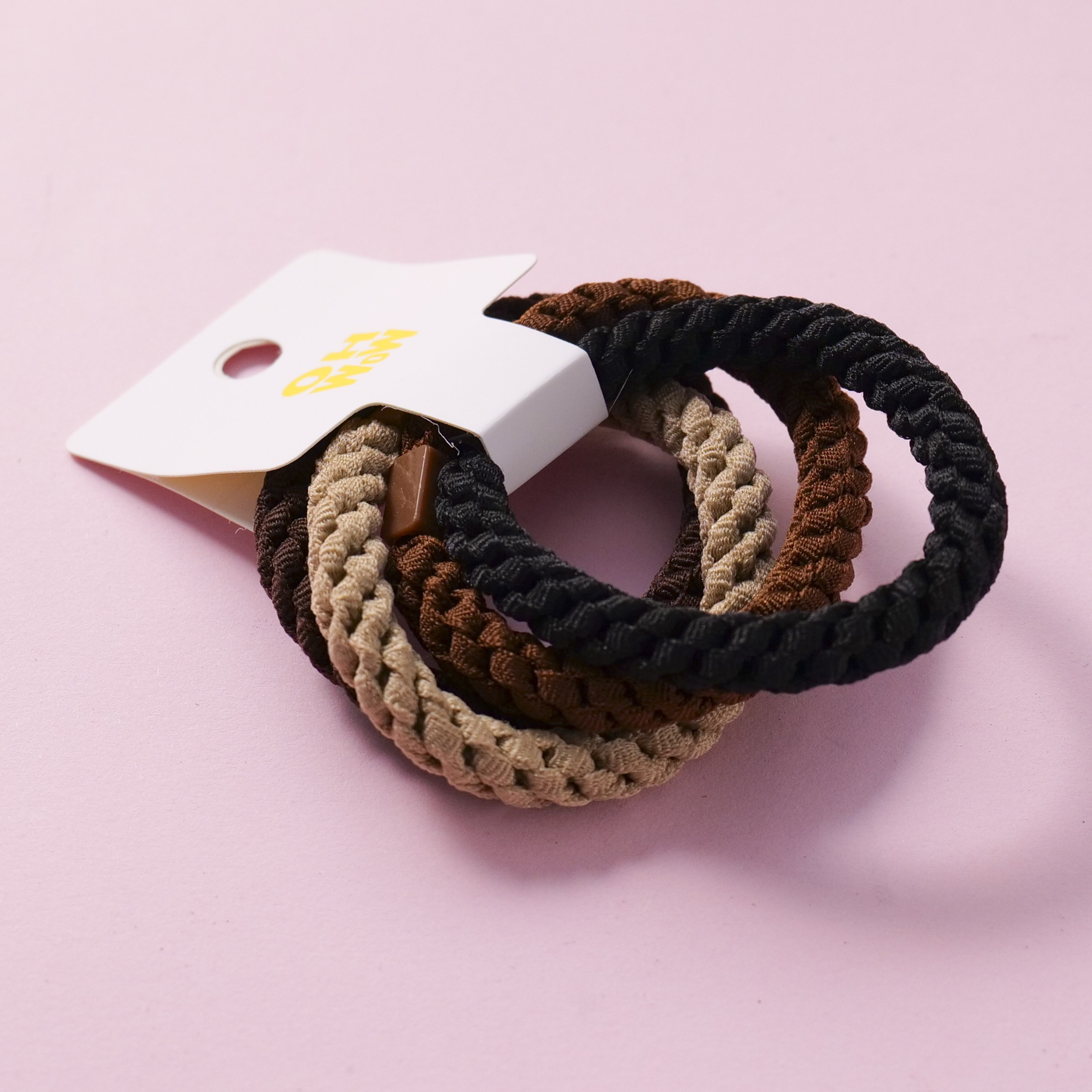 Thick Weave Hair Ties 4pcs-5