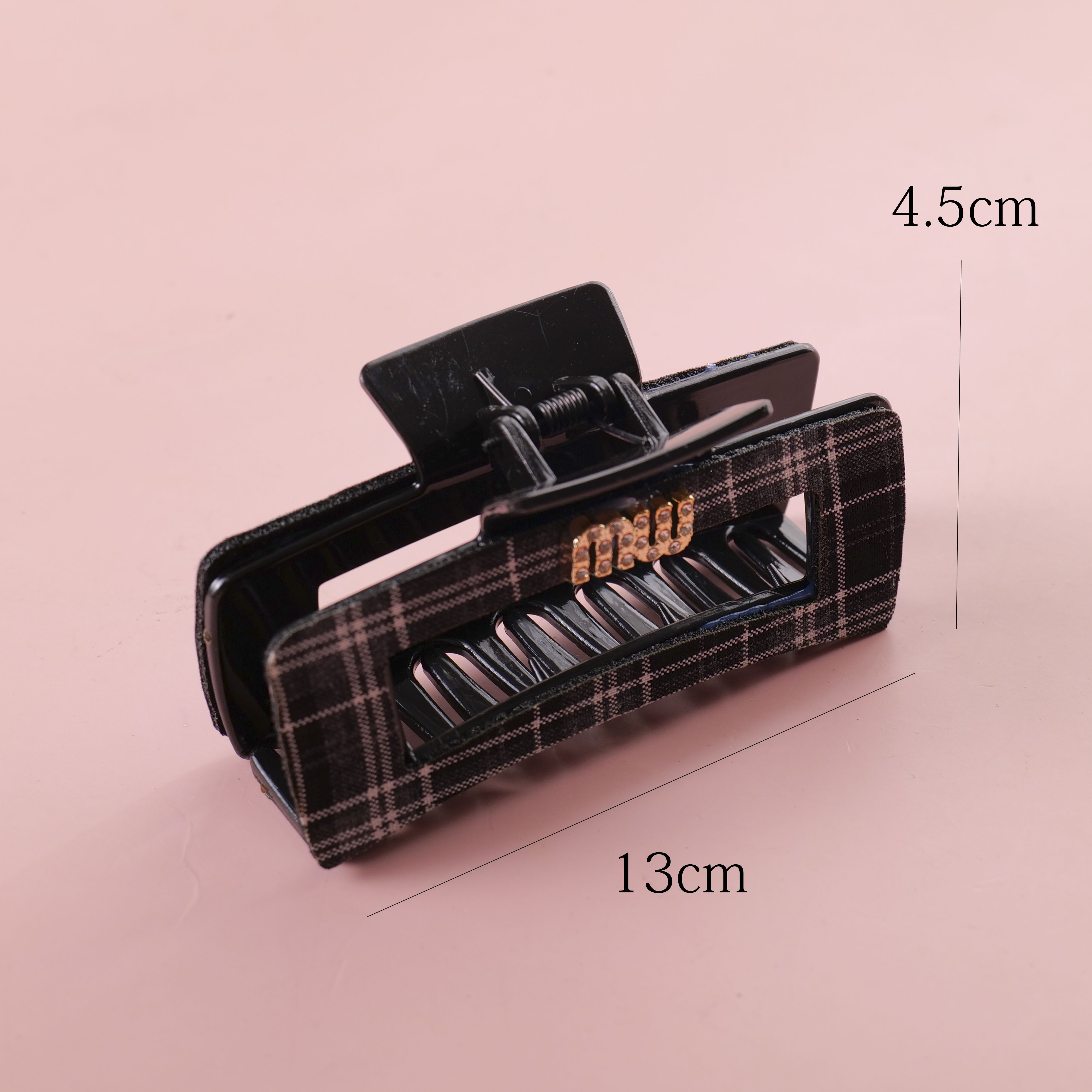 Transparent Square Hair Claw 13cm