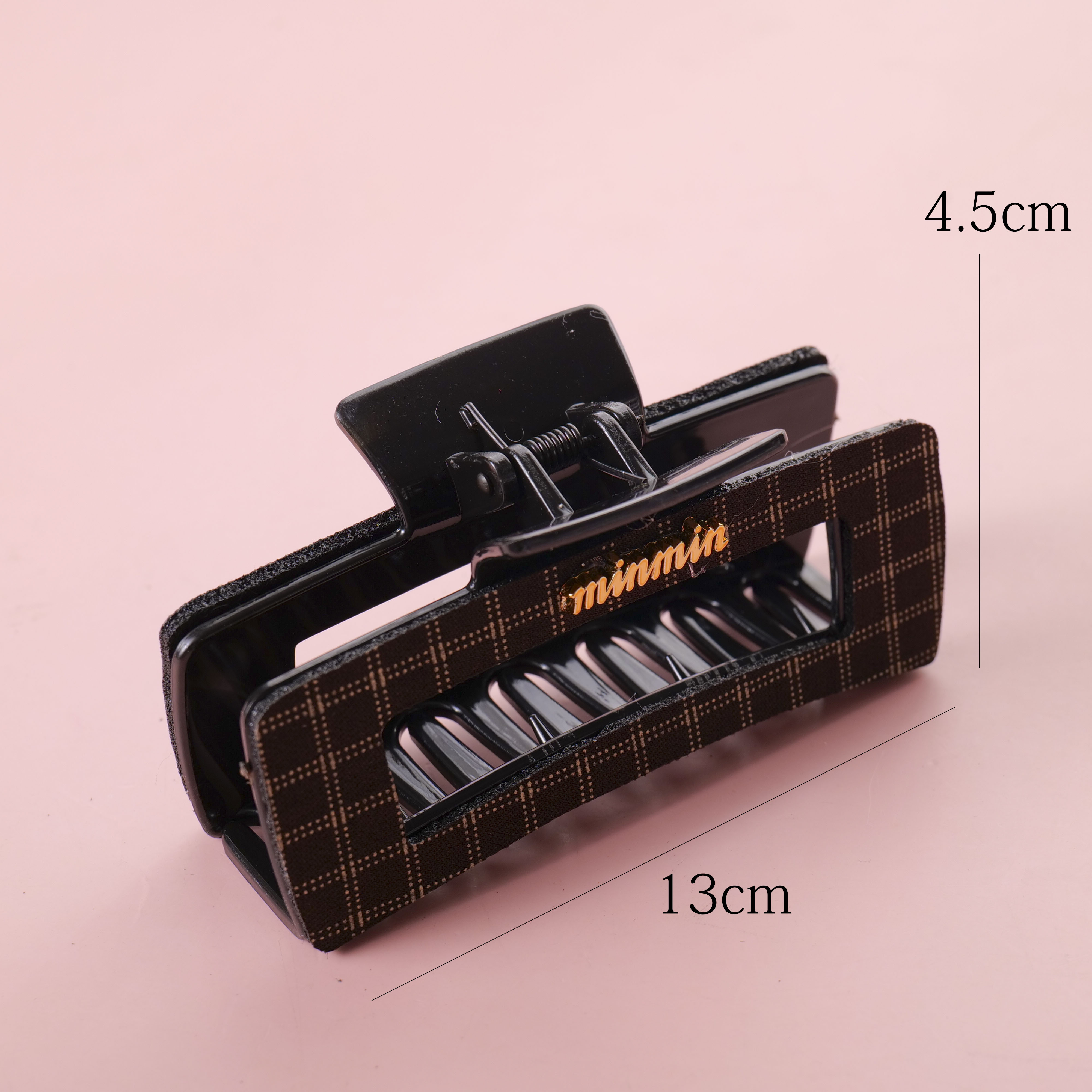 Letter Square Hair Claw 13cm