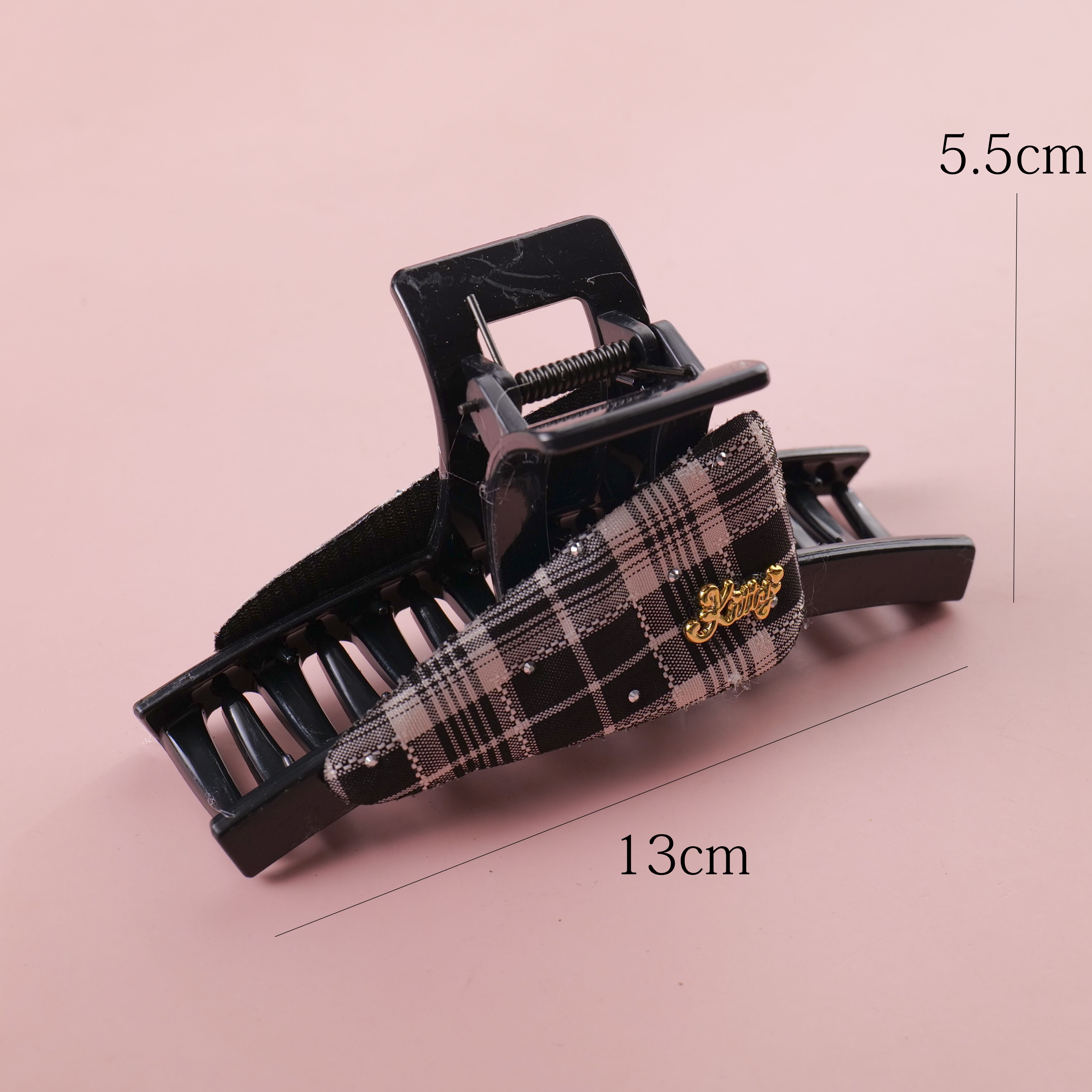 Classic Checkerboard Triangle Hair Claw 13cm