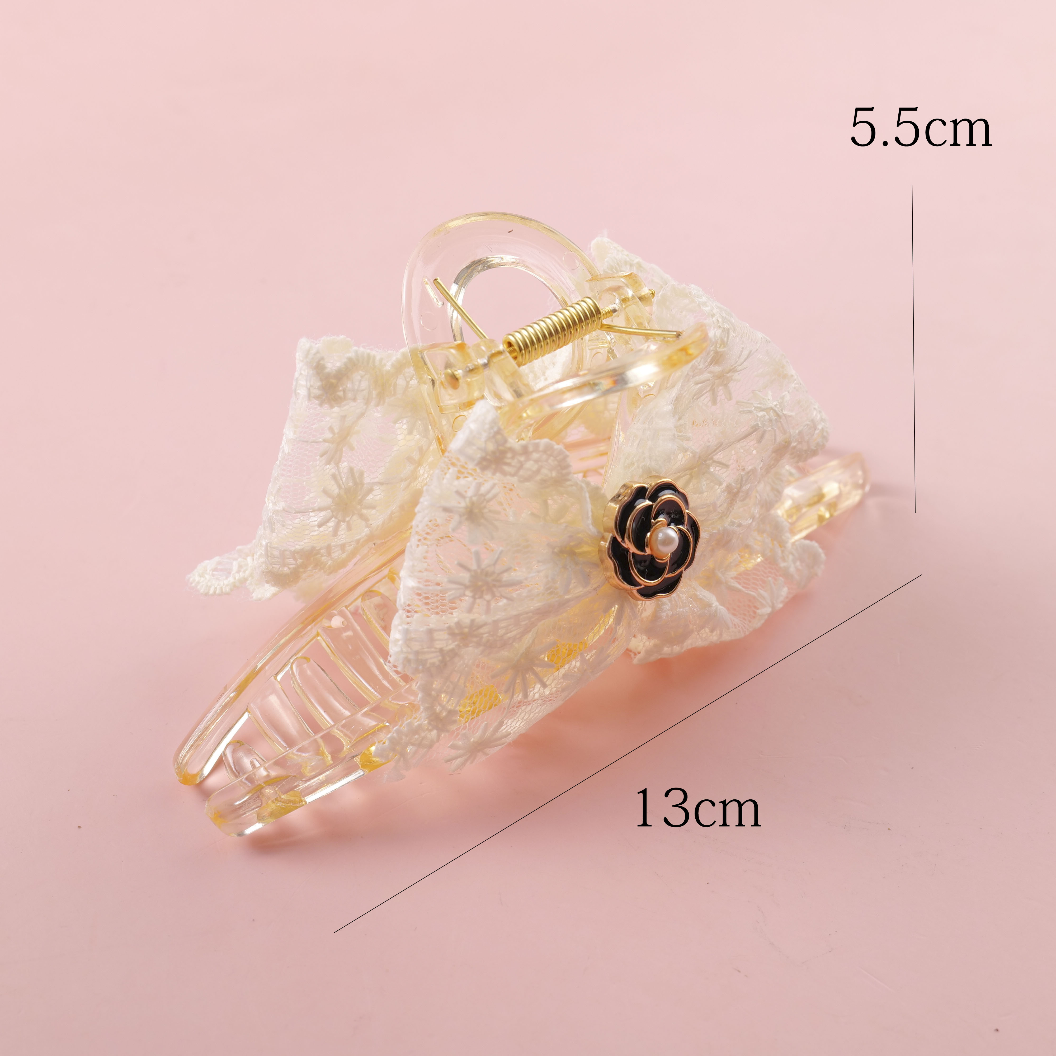 Camellia Hair Claw Clip 13cm
