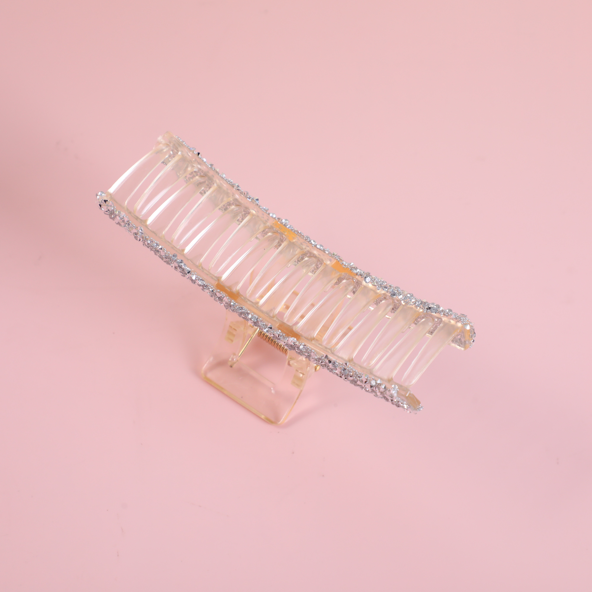 Sparkling Rhinestone Square Claw Clips