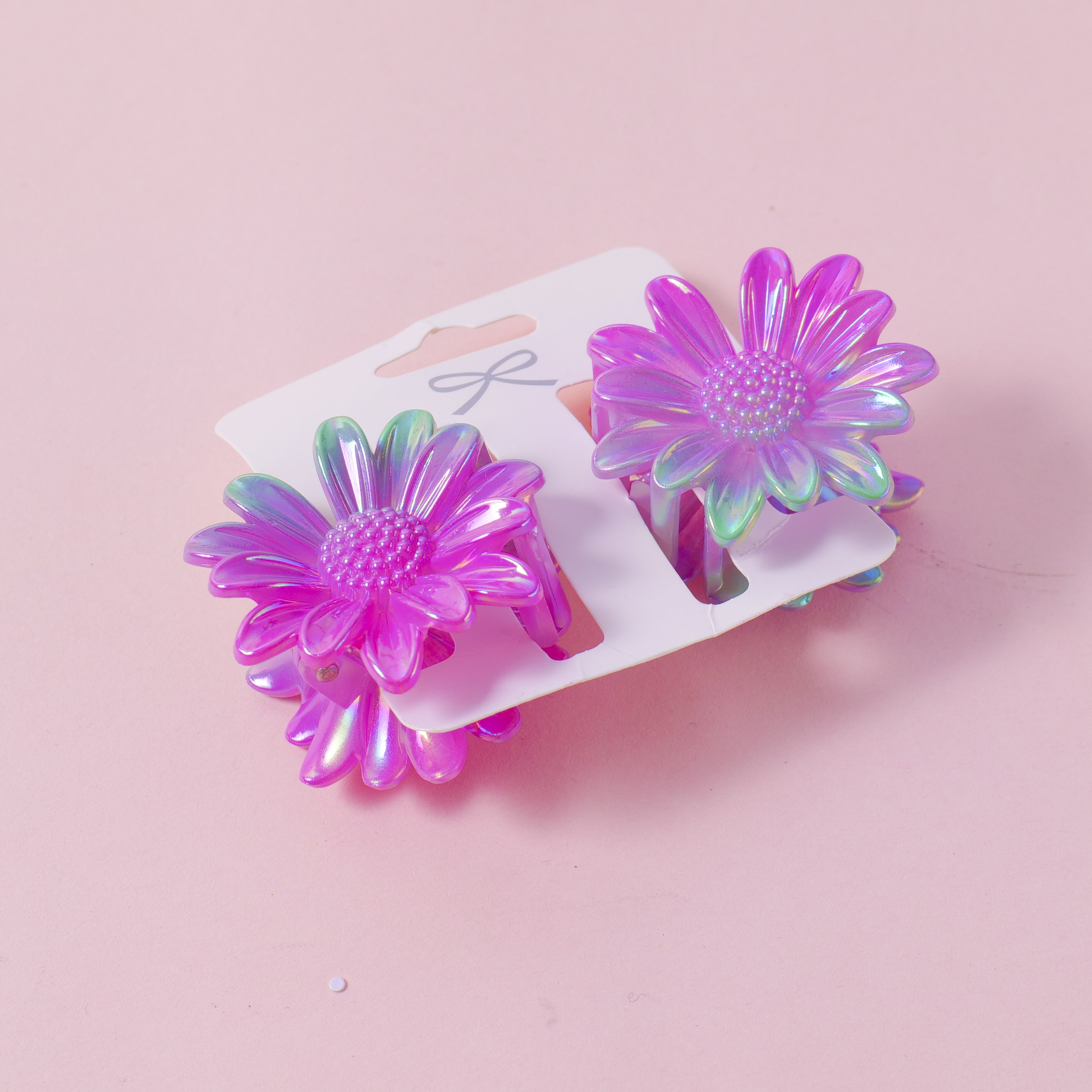 Pearlescent Small Flower Claw Clip 2Pcs