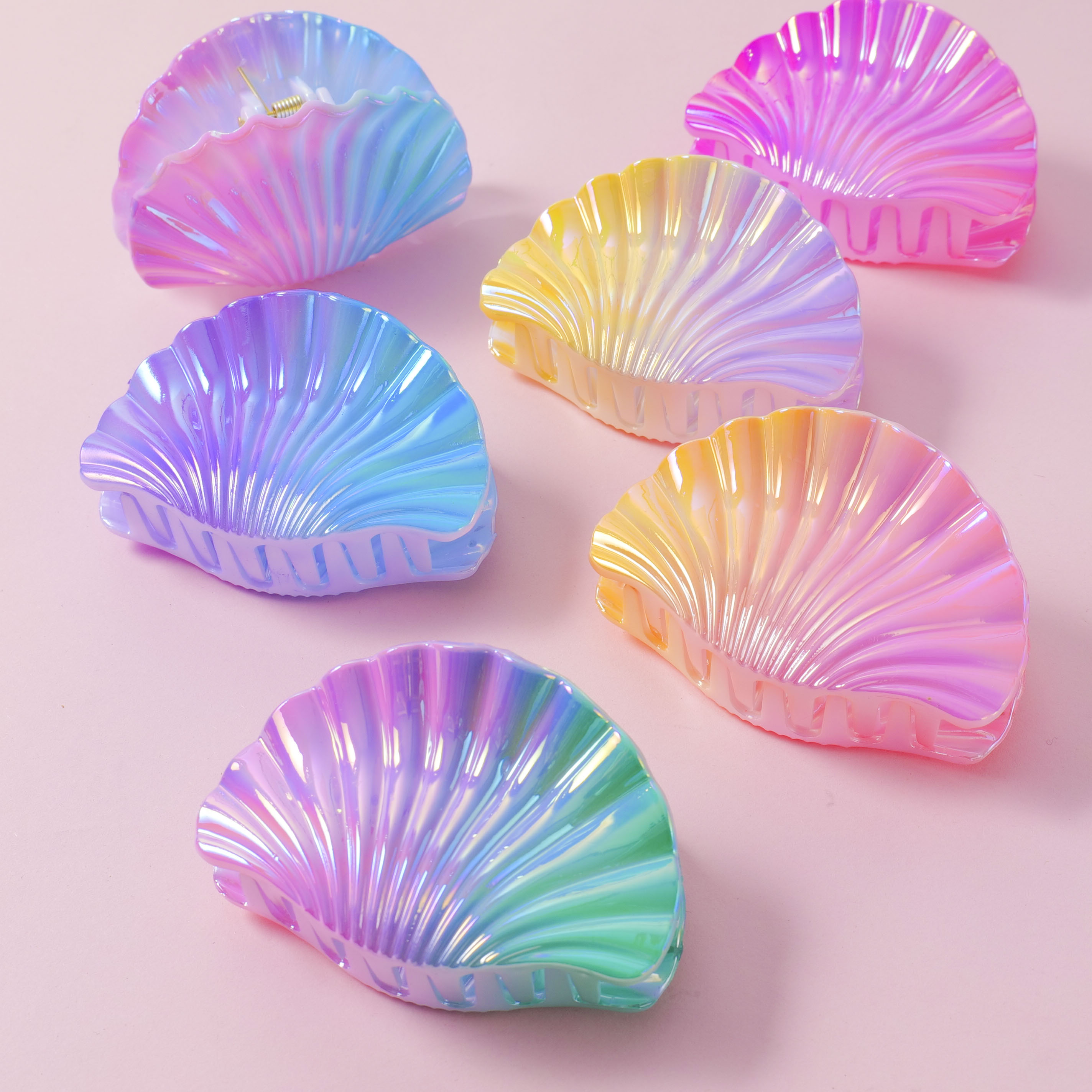 Pearlescent Shell Claw Clip-2