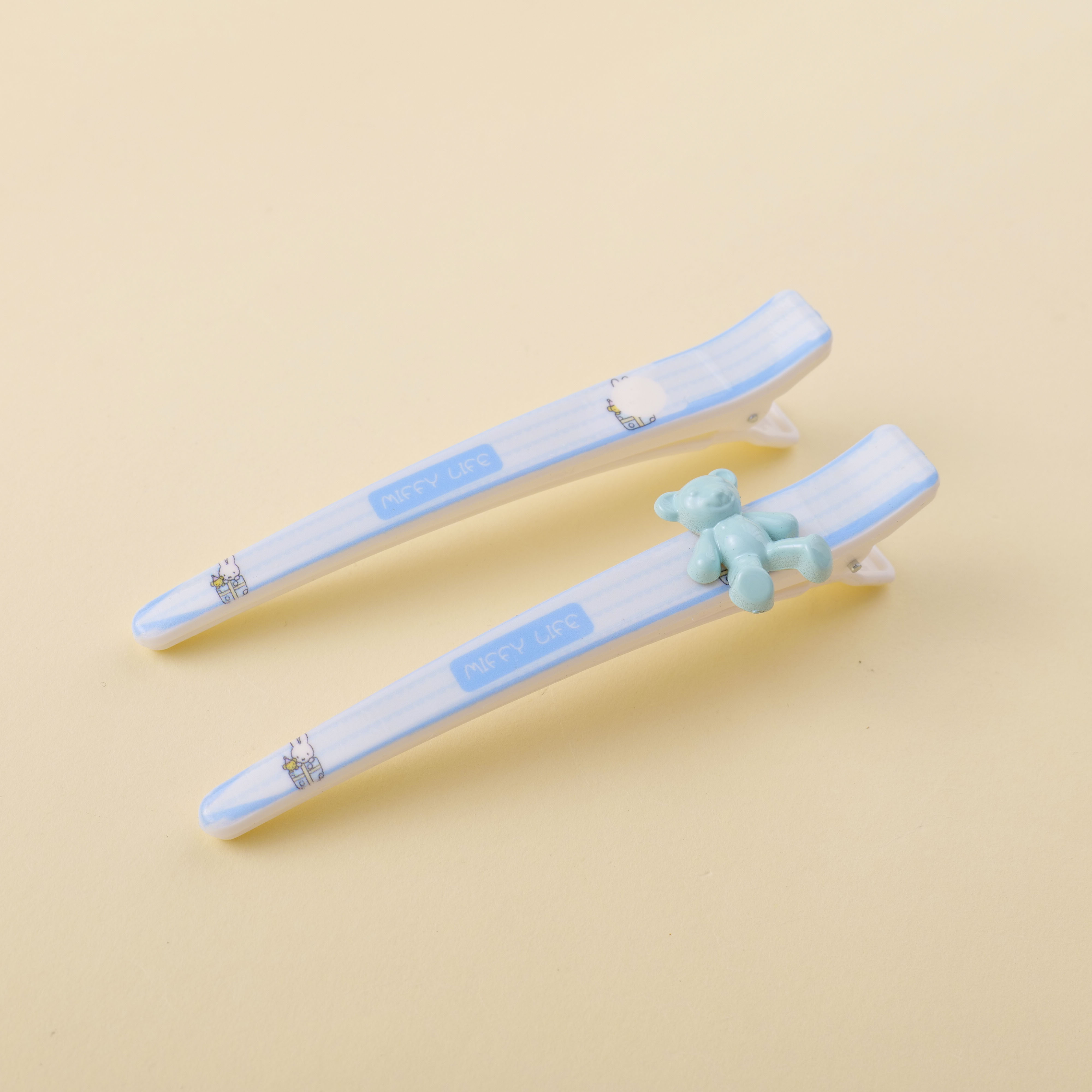 12cm Simple Bear Hair Clips 2pcs