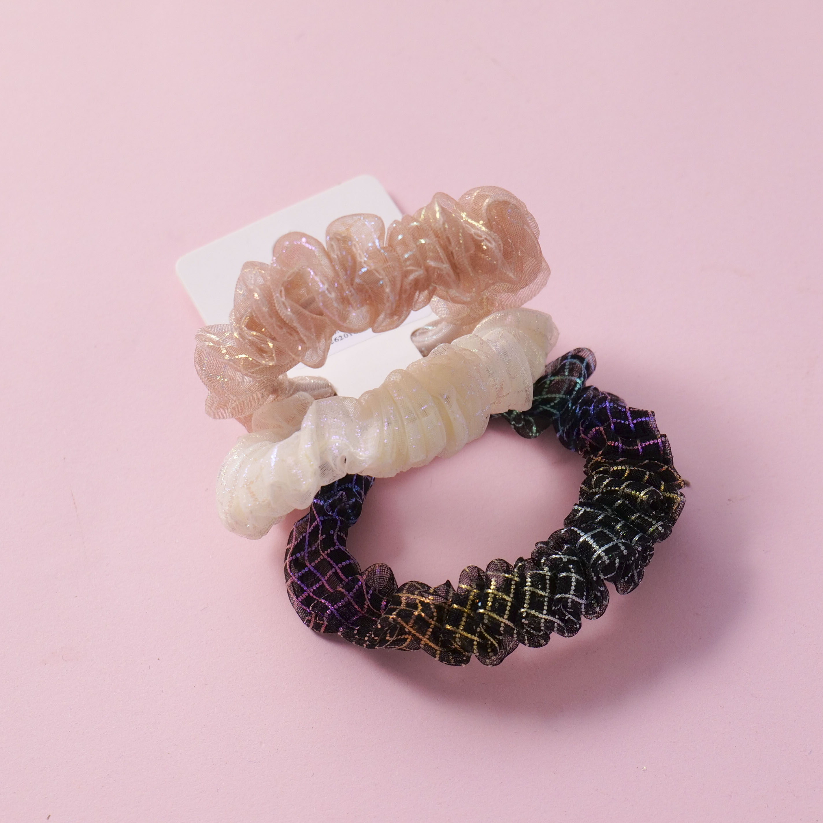 Fluffy Tulle Fashion Hair Ties 3pcs-5