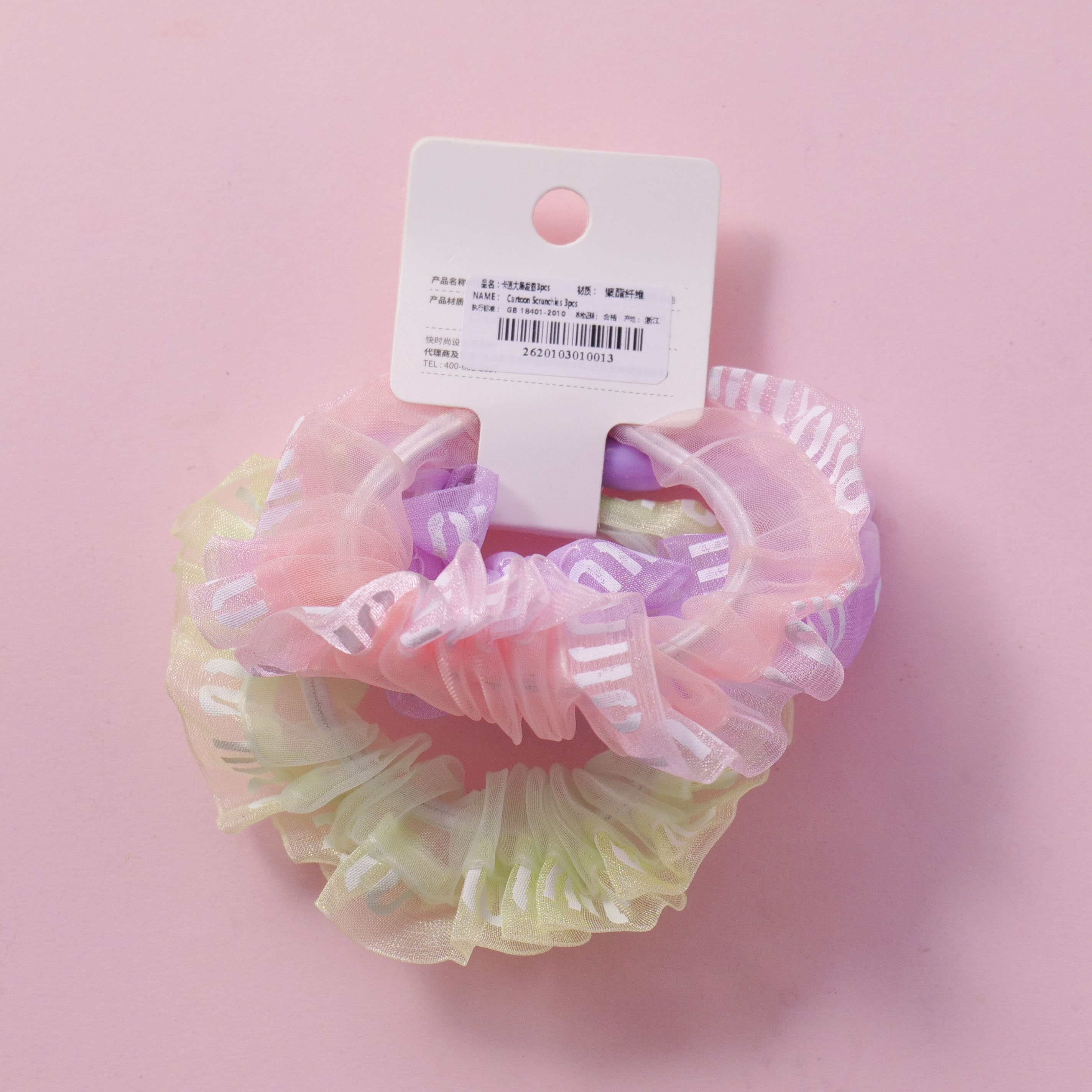 Cartoon Scrunchies 3pcs