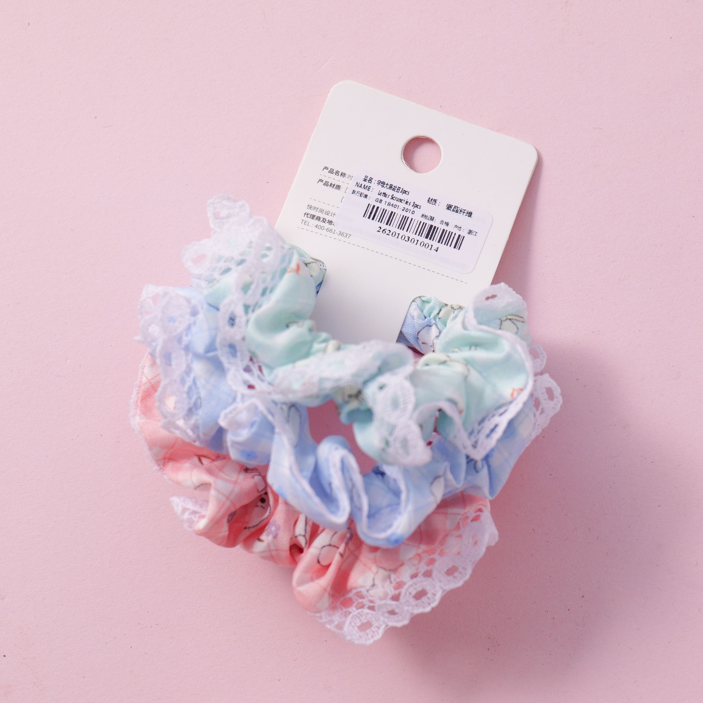 Letter Scrunchies 3pcs