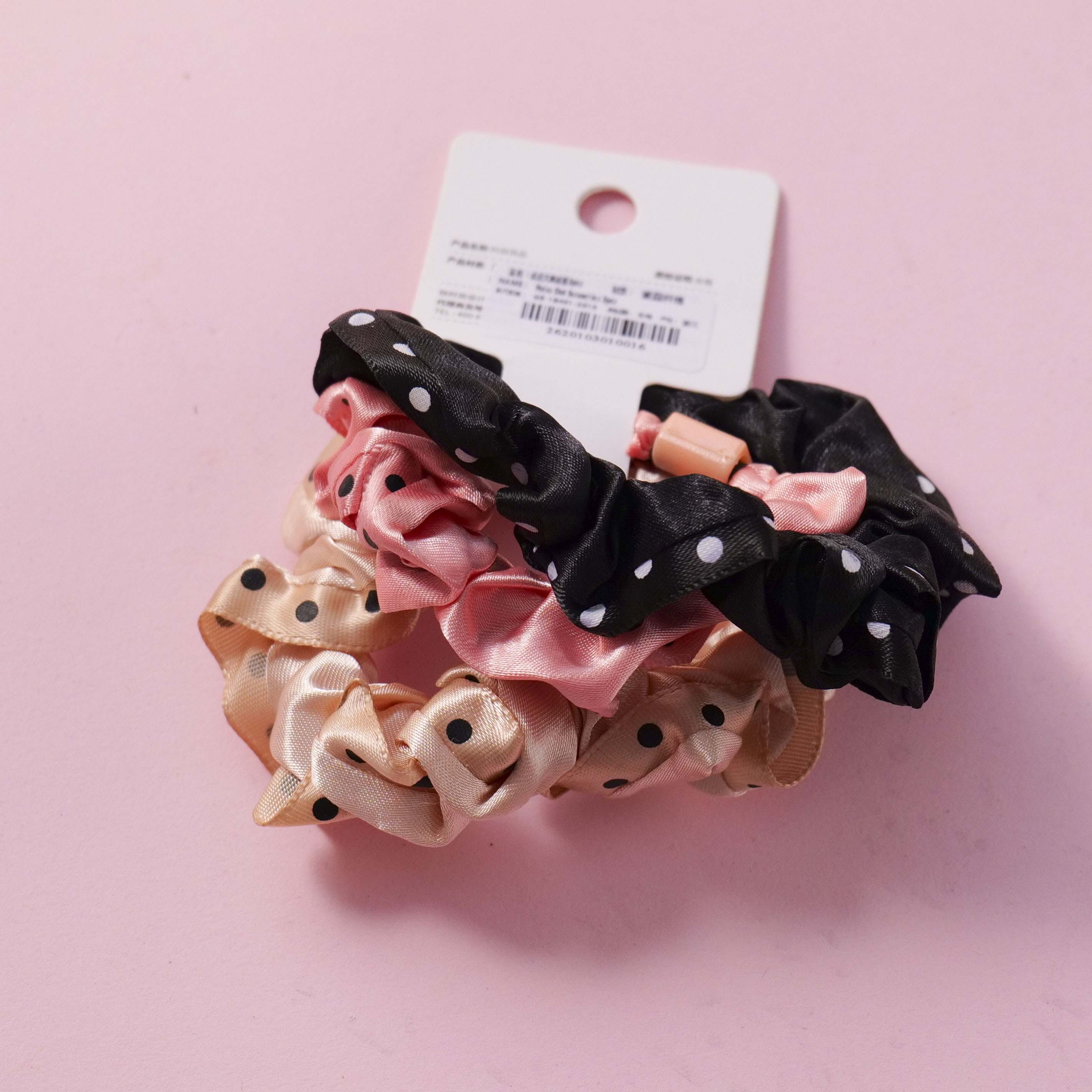 Polka Dot Scrunchies 3pcs