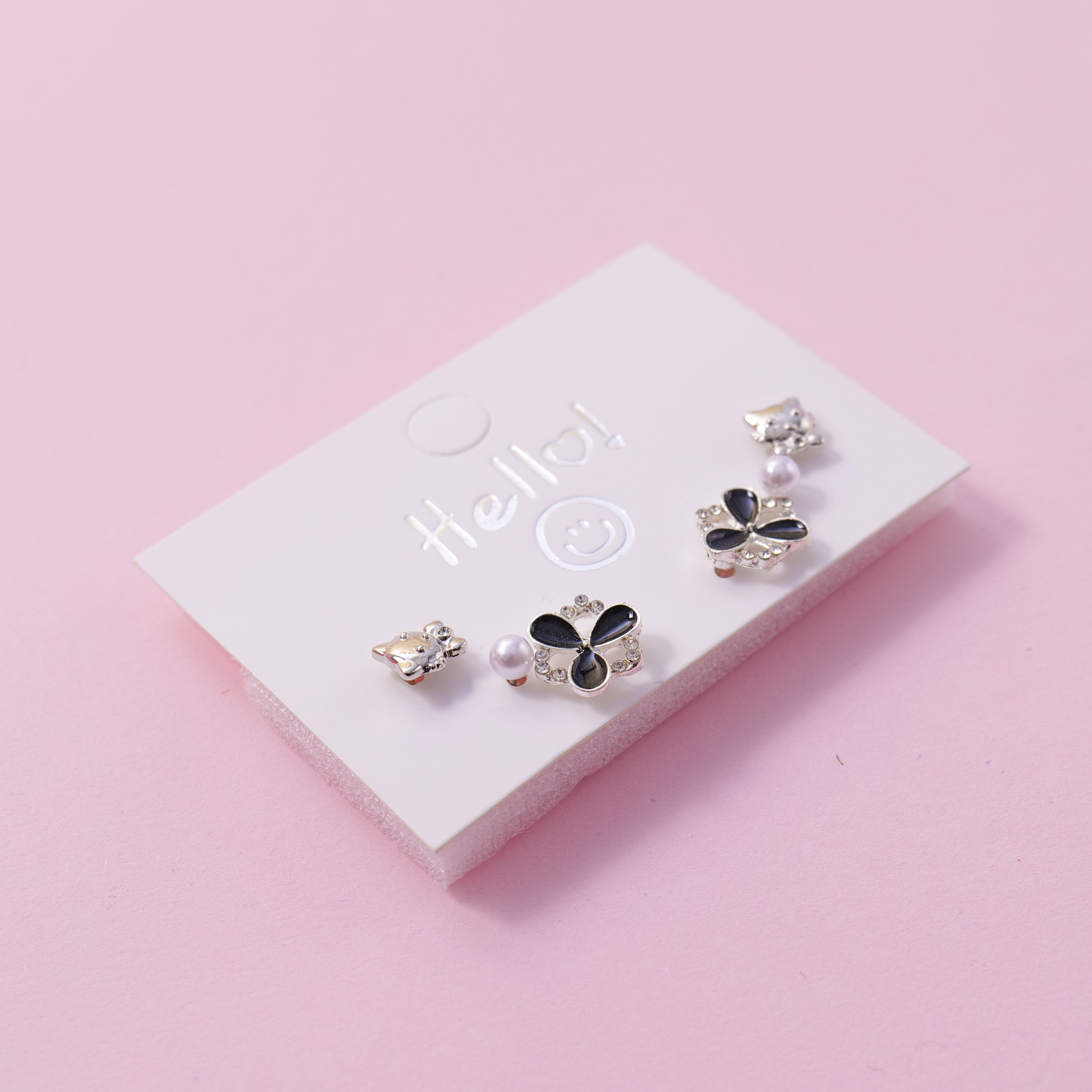 Random Mixed Style Fashion 3Pairs Earring-3