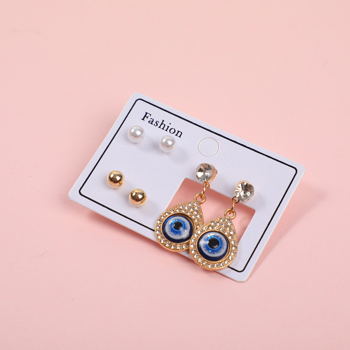 Eye Series Luxury 3 Pairs Earrings-5