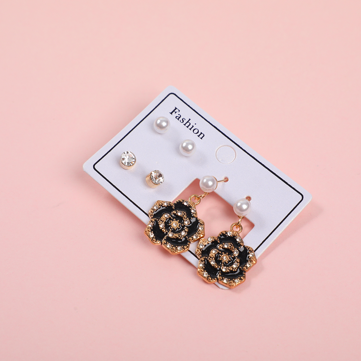 Flower Luxury 3 Pairs Earrings