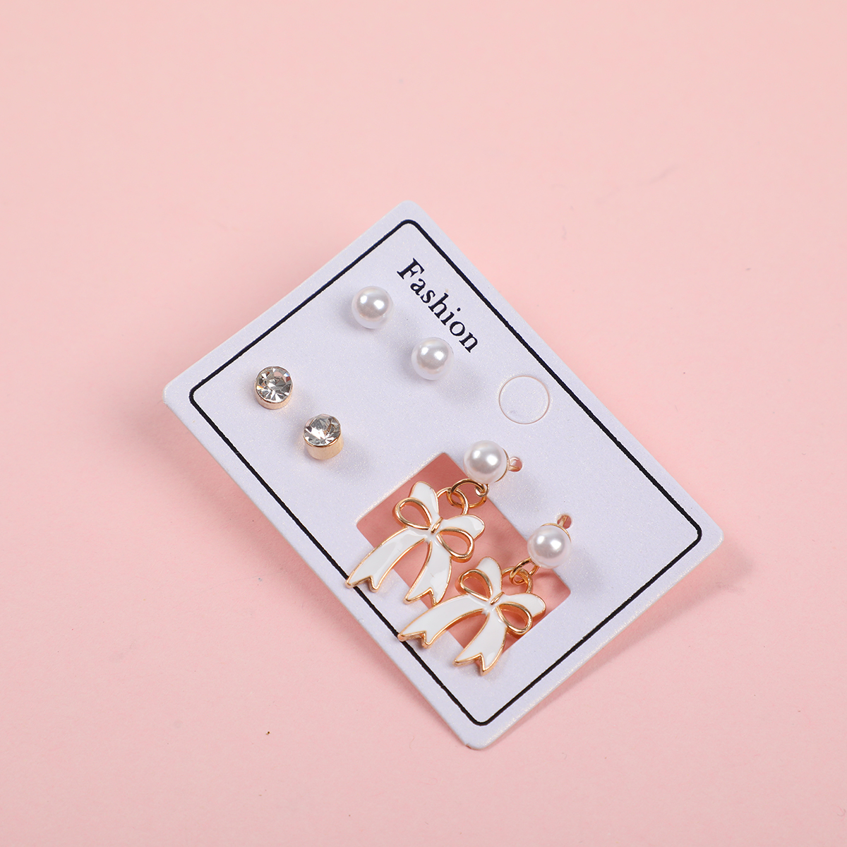 Bowknot Luxury 3 Pairs Earrings