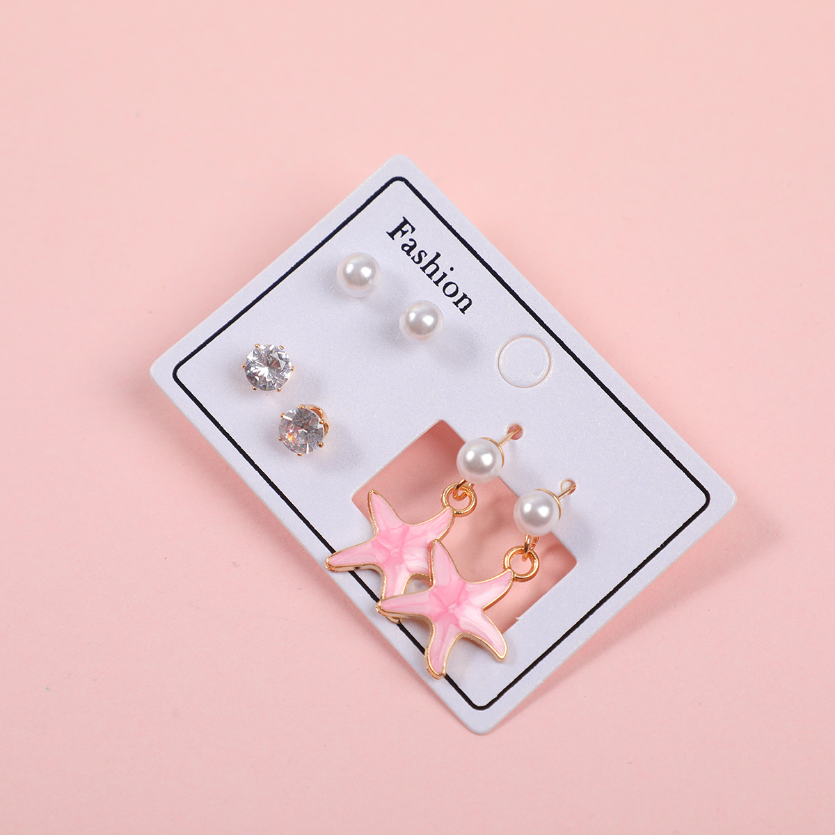 Starfish Knot Luxury 3 Pairs Earrings