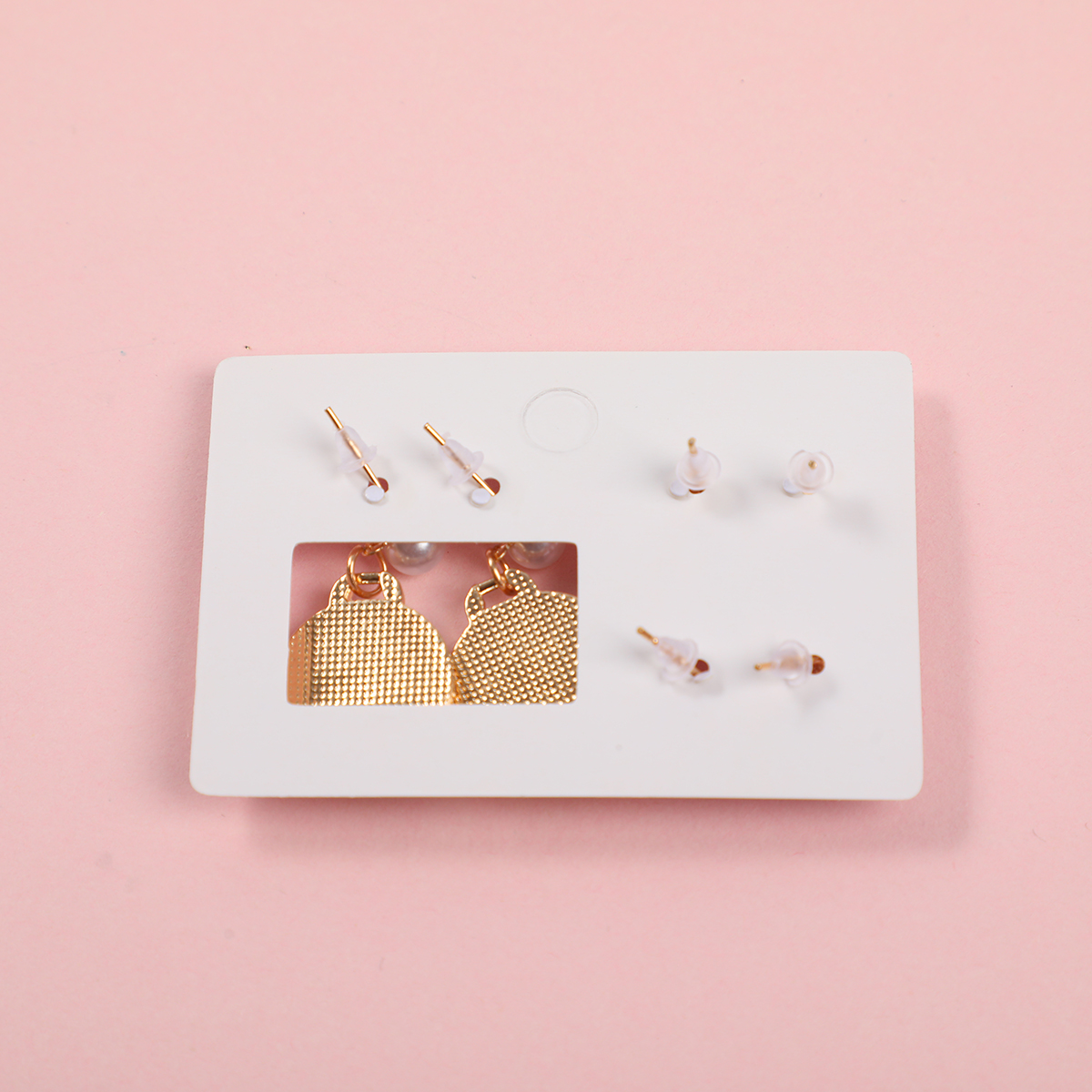Enamel Pearl Flower Luxury 3 Pairs Earrings