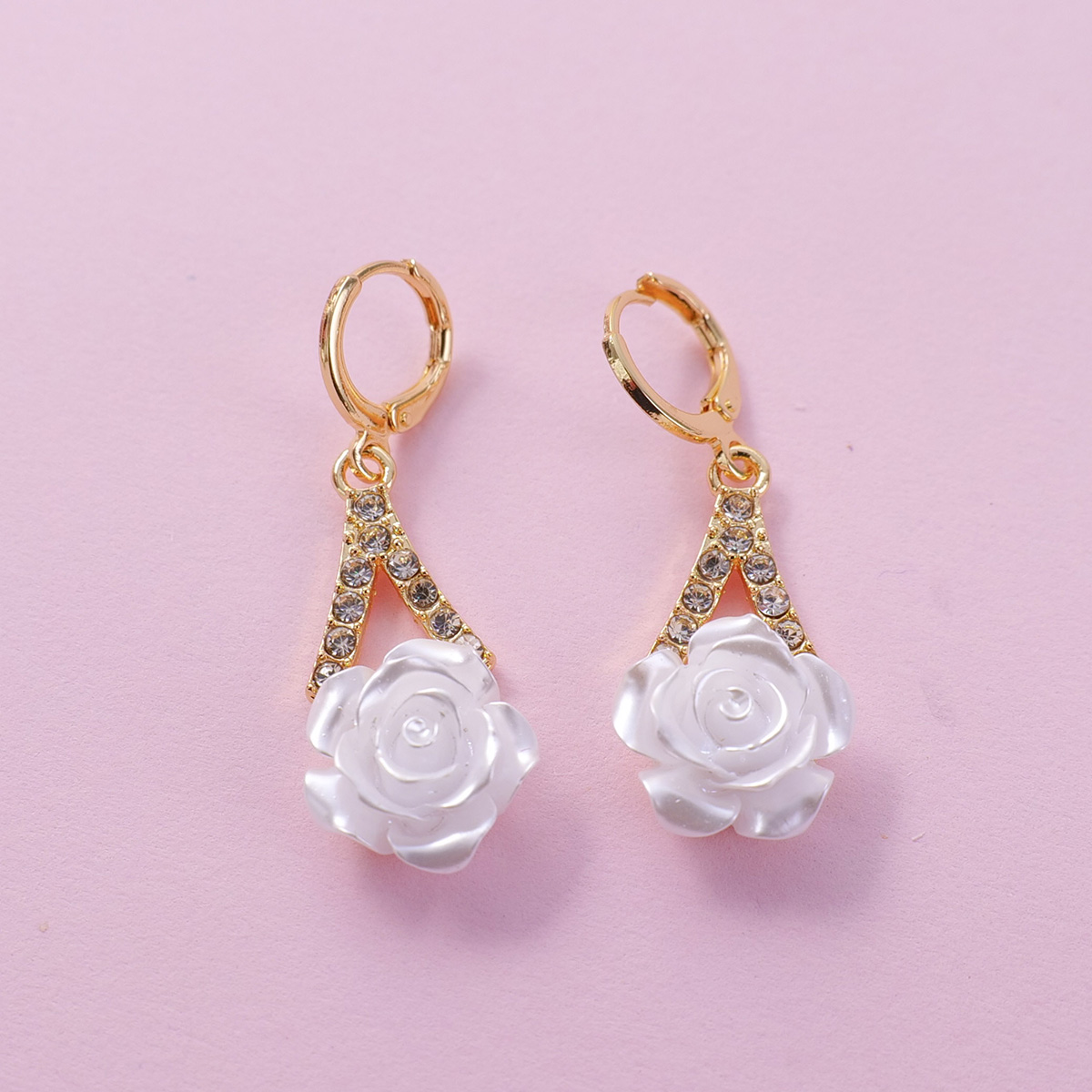Camellia Pendant Earrings