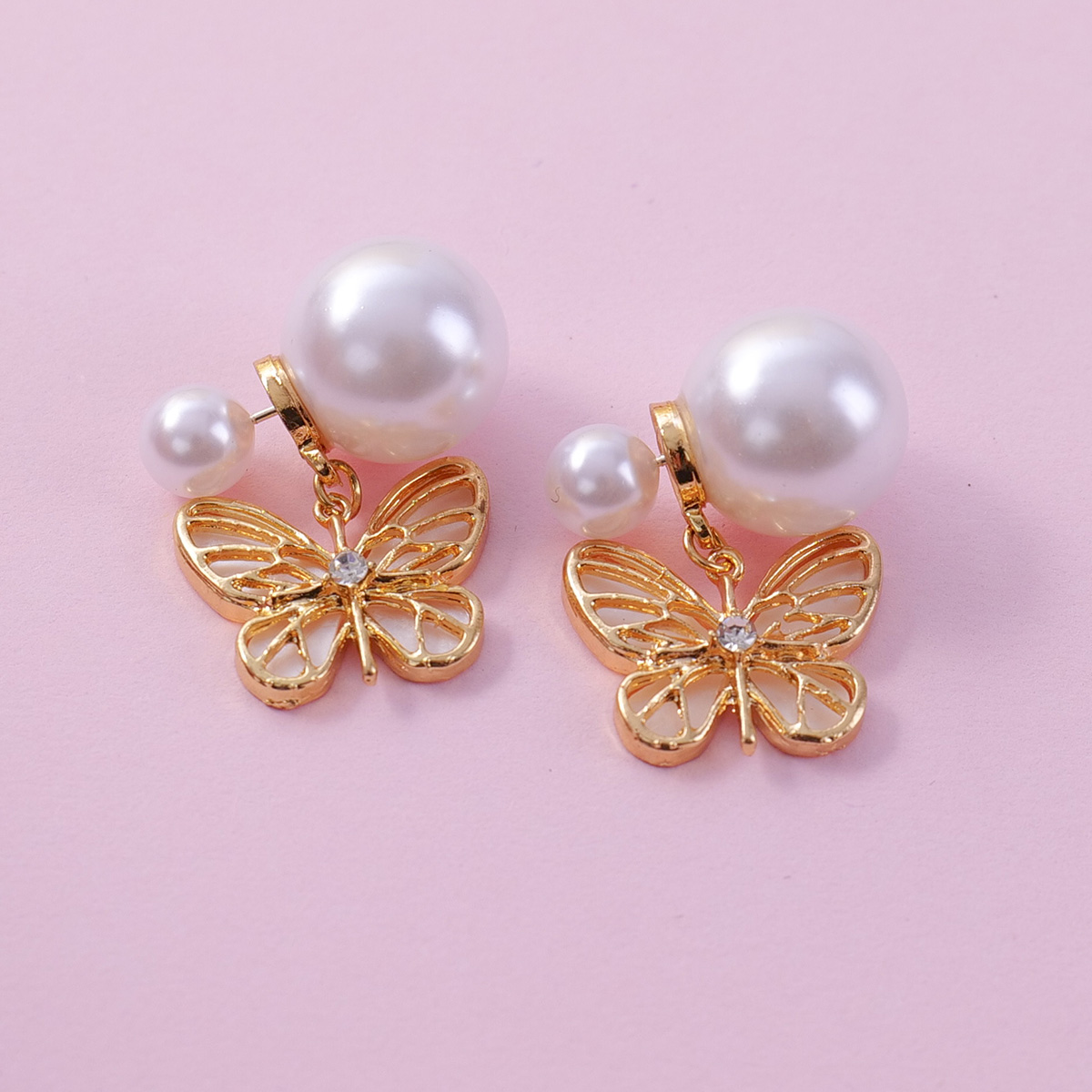 Pearl Butterfly Earrings