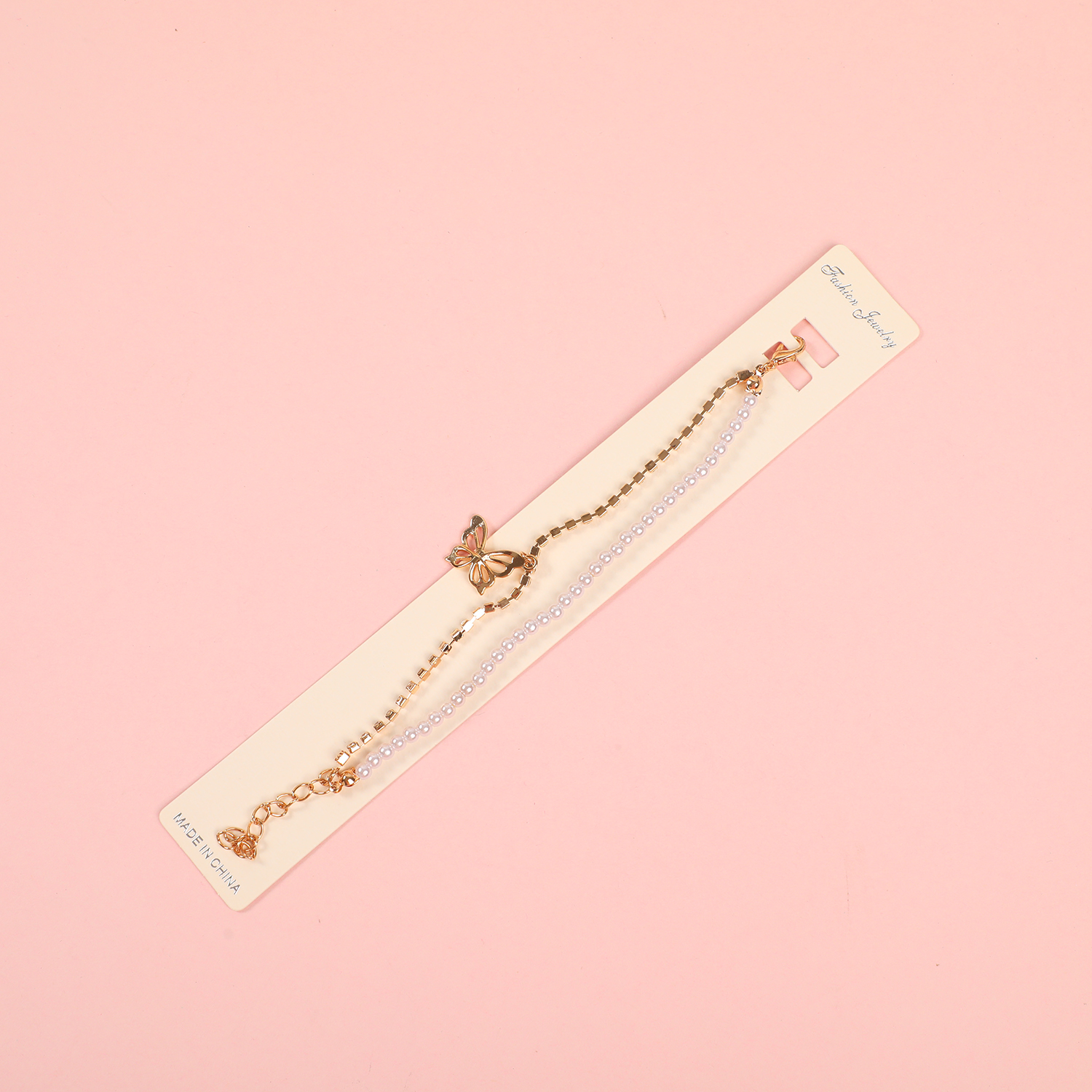 Random Mixed Style Pearl Golden Series Bracelet-4
