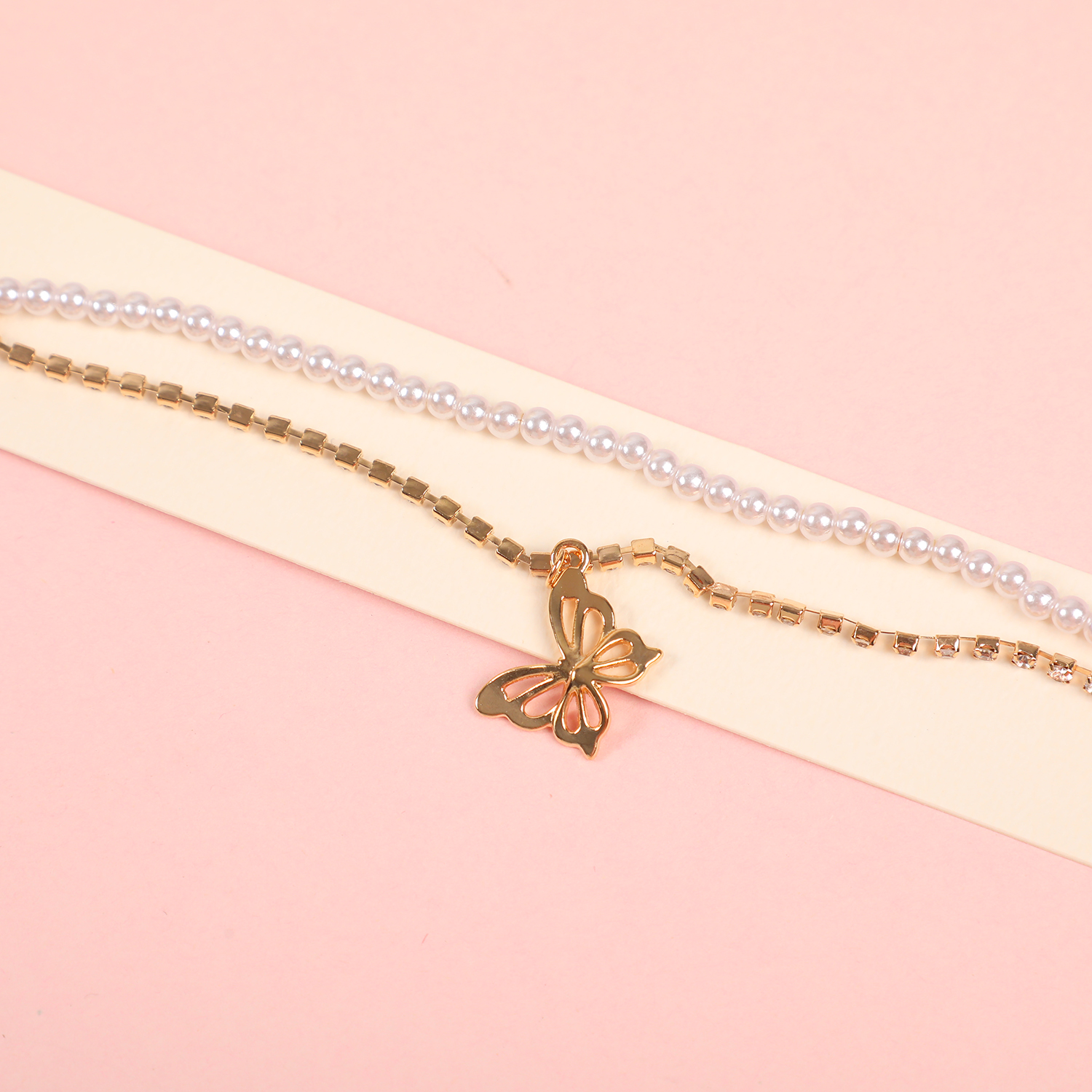 Random Mixed Style Pearl Golden Series Bracelet-4