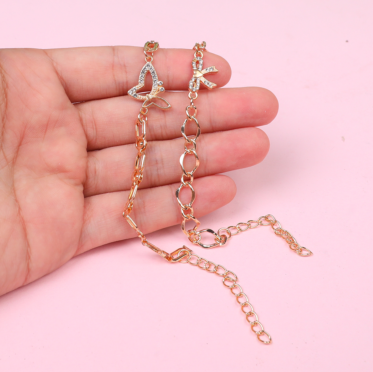 Random Mixed Style Golden Moderate Luxury Fashion Bracelet-7