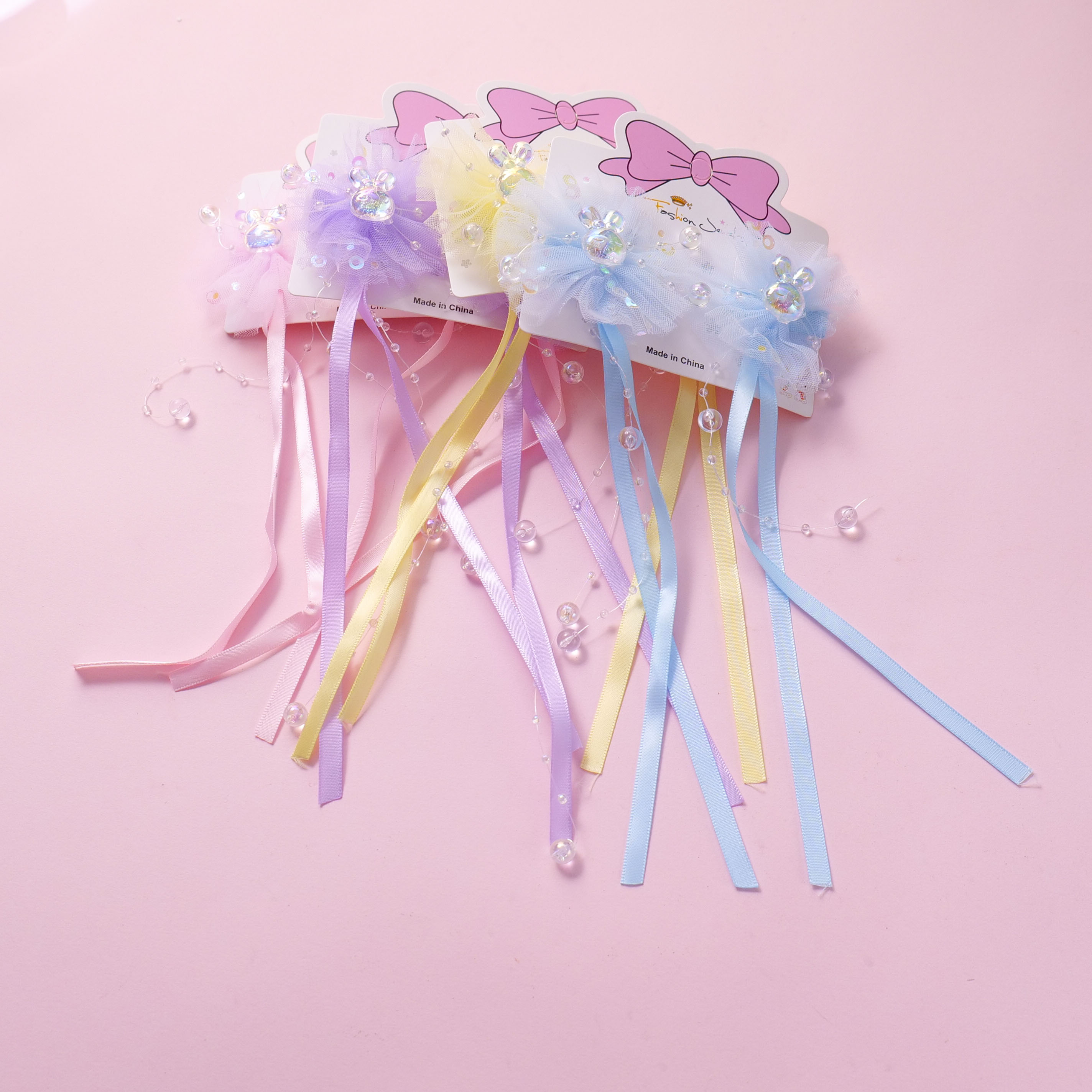 Purple Tulle Medium Hair Clip