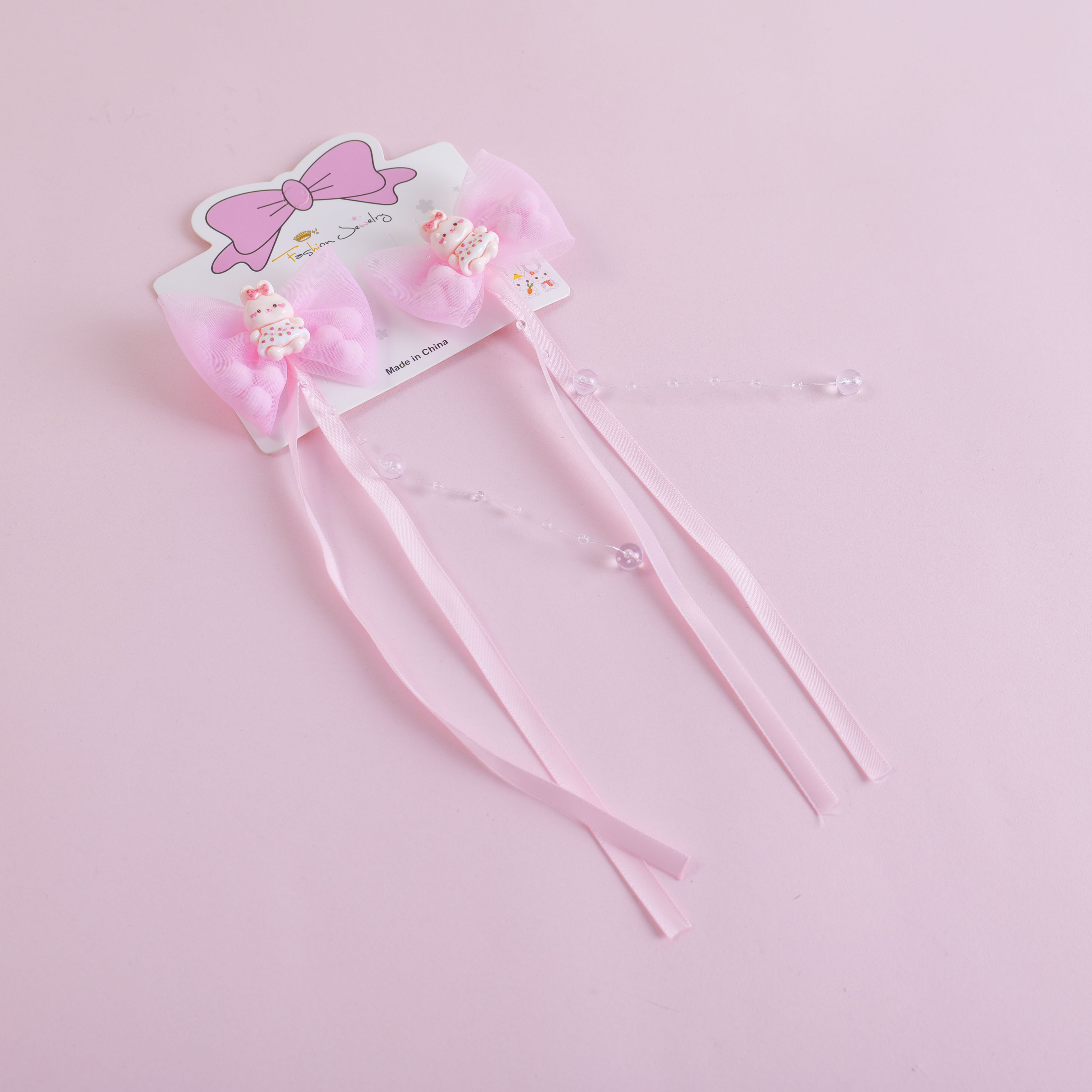 Ball Bow Hair Clip