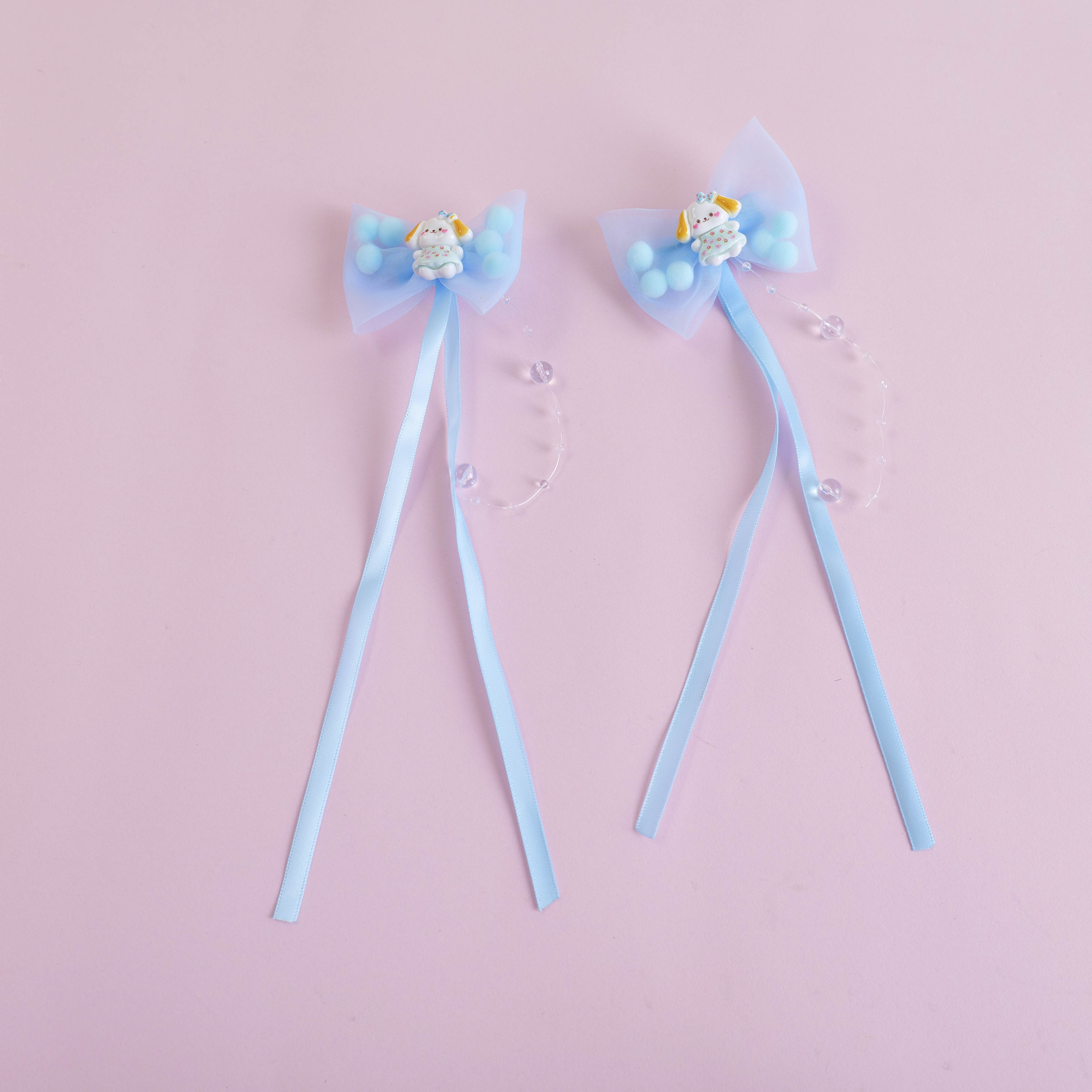 Ball Bow Hair Clip